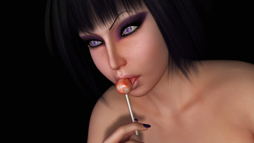 Картинка 3д+графика портрет+ portraits девушка взгляд