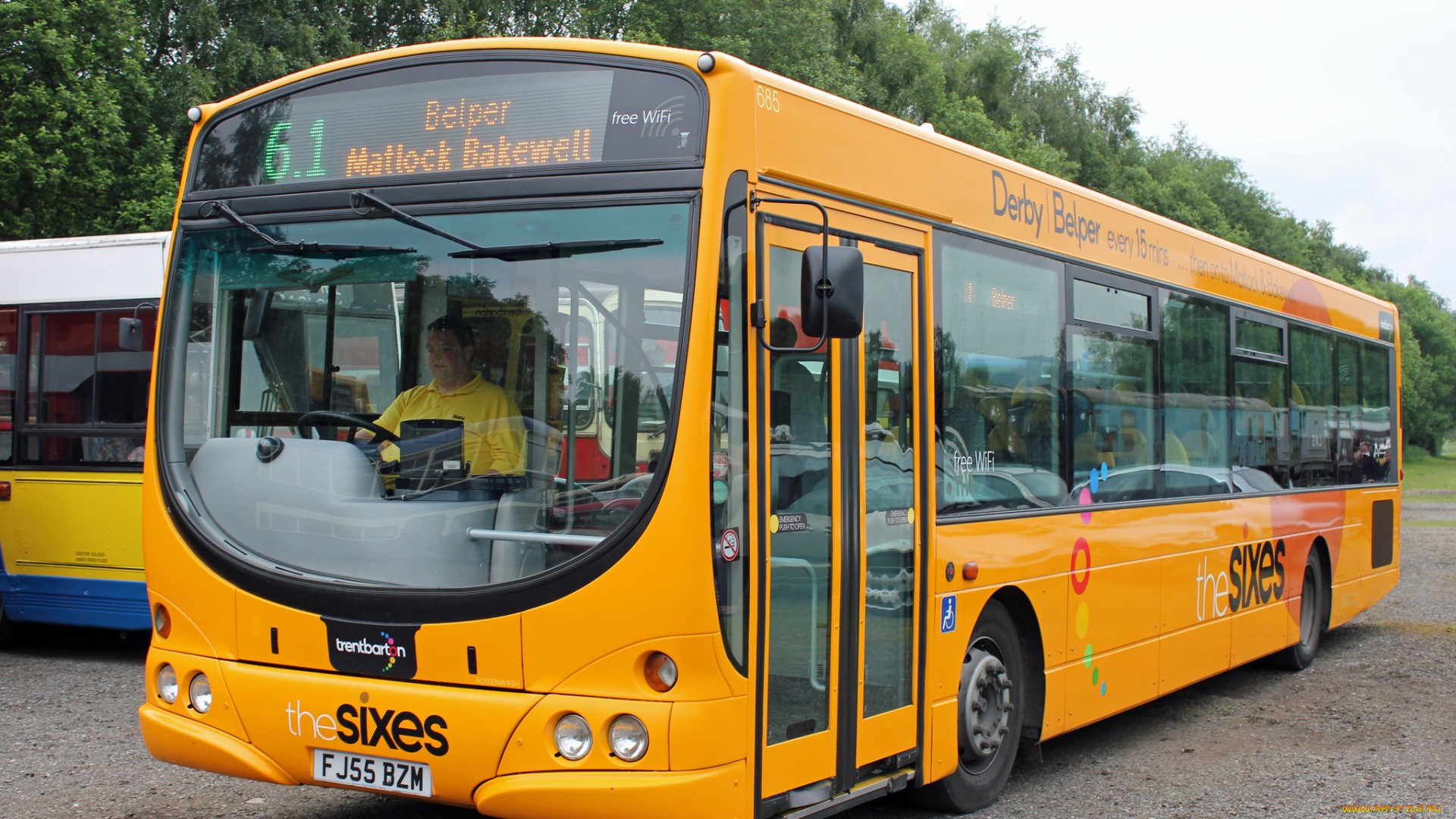 автомобили, автобусы, пассажирский, транспорт