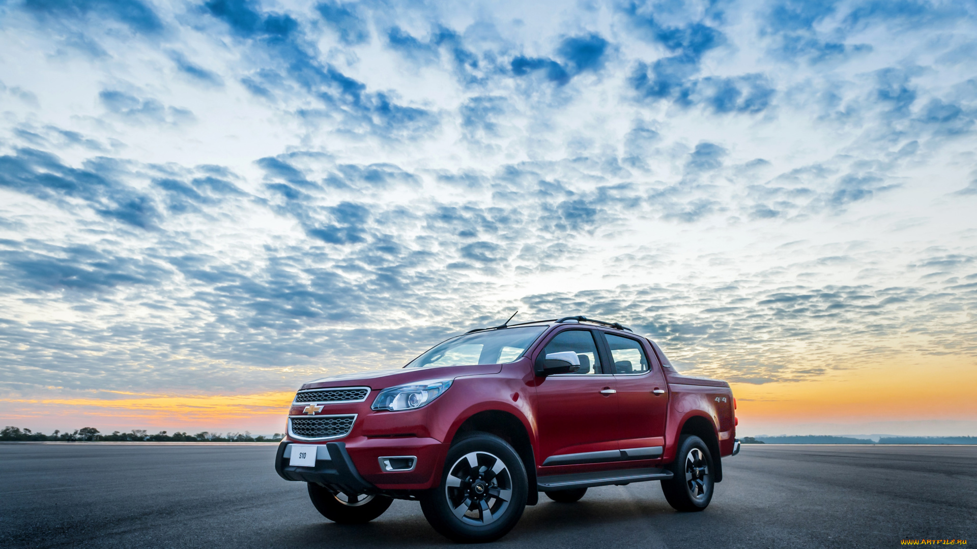 автомобили, chevrolet, красный, 2015г, high, country, s10