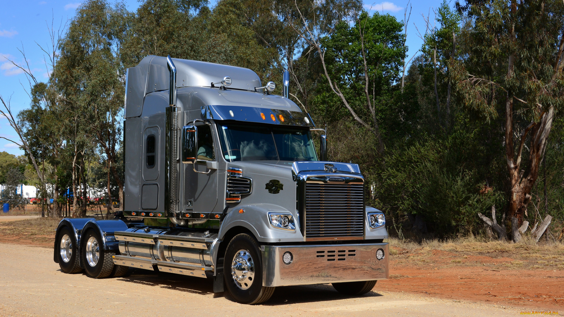 автомобили, freightliner, седельный, тягач, тяжелый, грузовик