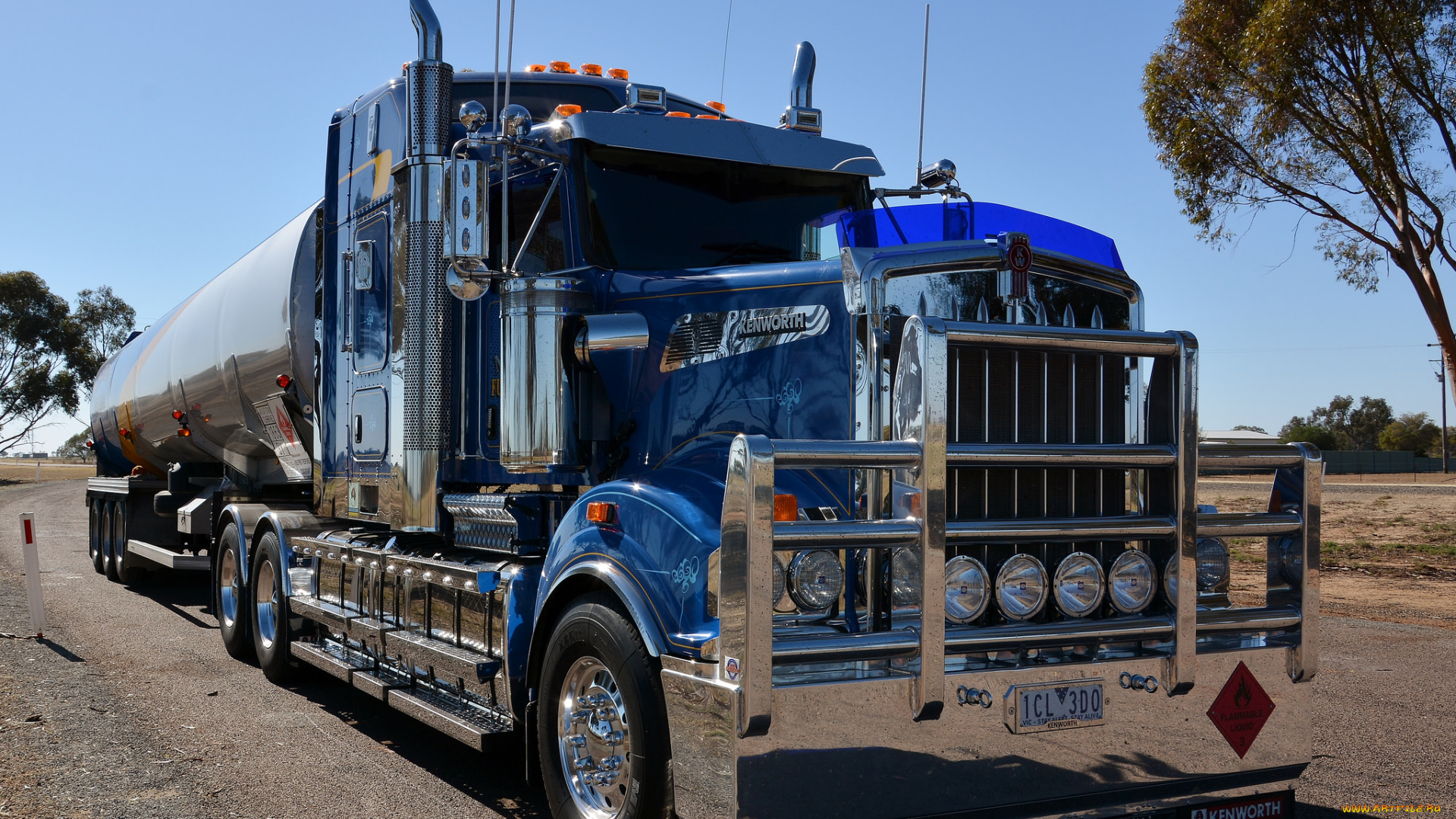 автомобили, kenworth, тягач, седельный, грузовик, тяжелый