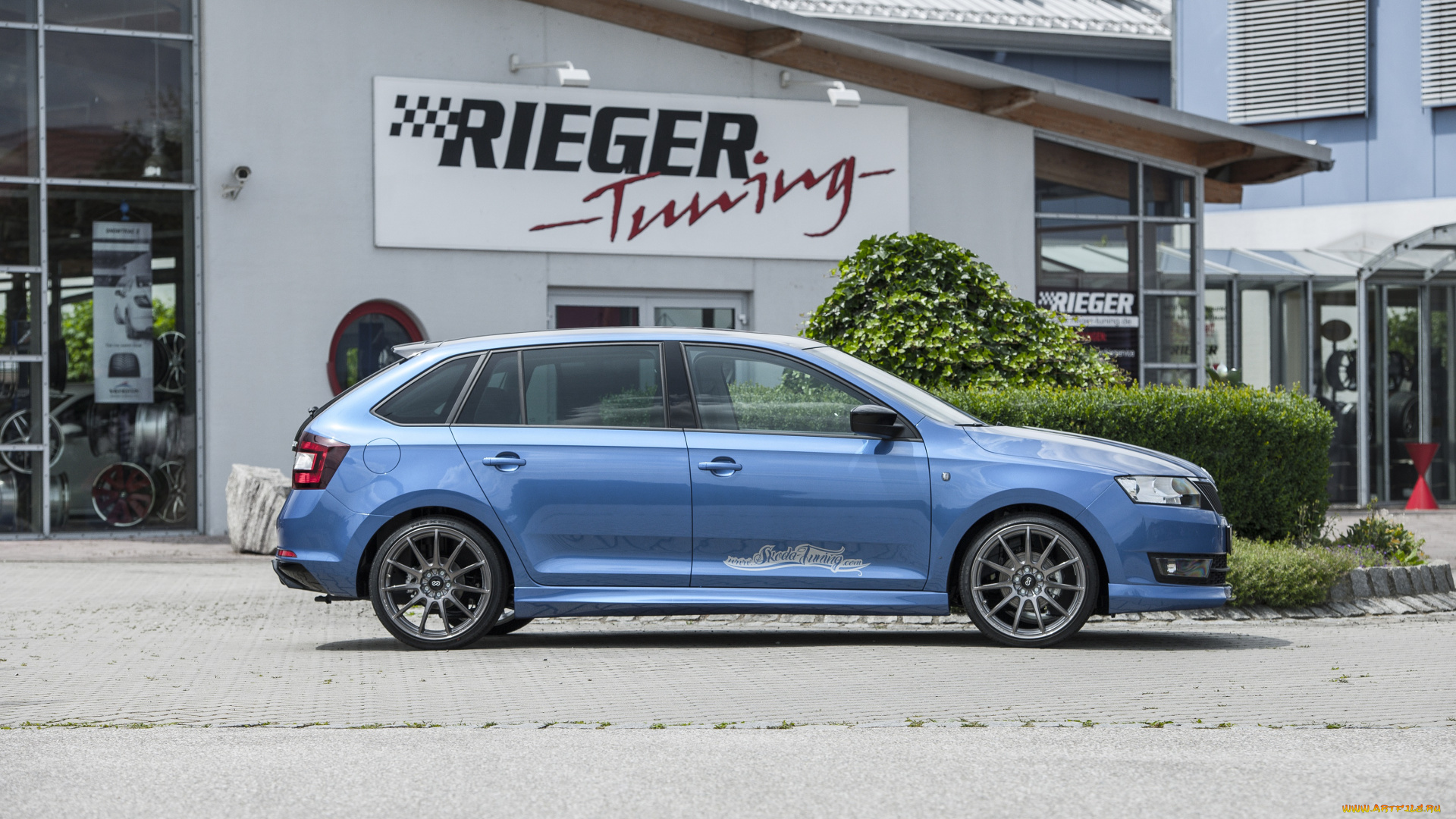 автомобили, skoda, rieger, rapid, spaceback, 2015г, синий