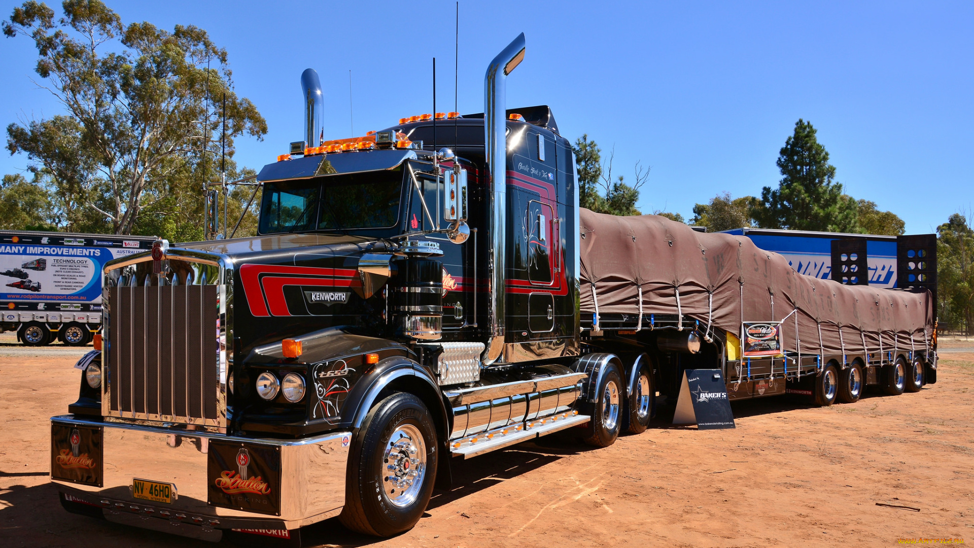 kenworth, автомобили, грузовик, седельный, тягач, тяжелый