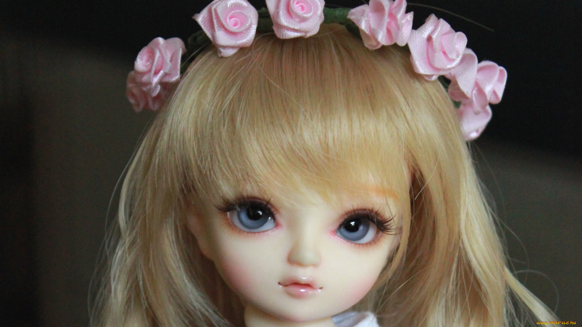 разное, игрушки, кукла, девочка, розы, венок