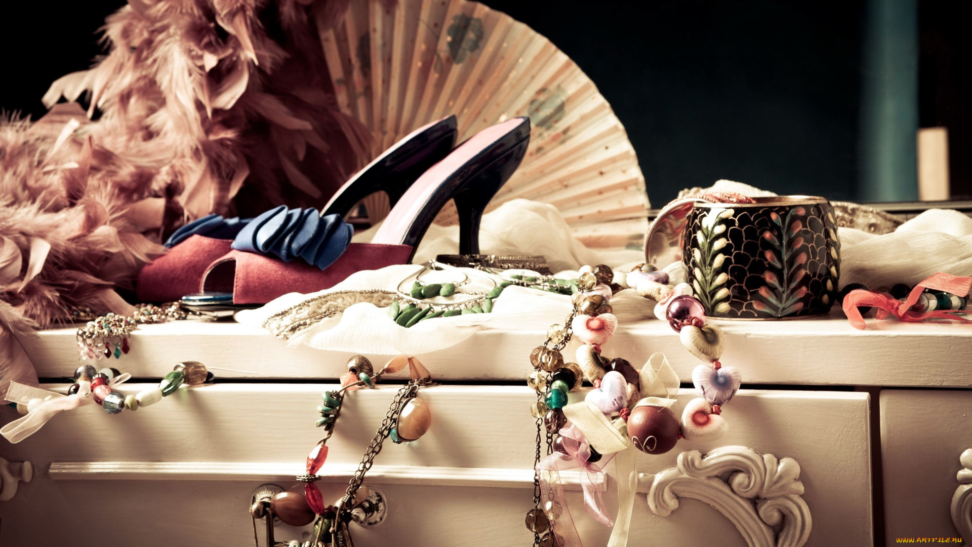 разное, украшения, , аксессуары, , веера, бусы, перья, боа, веер