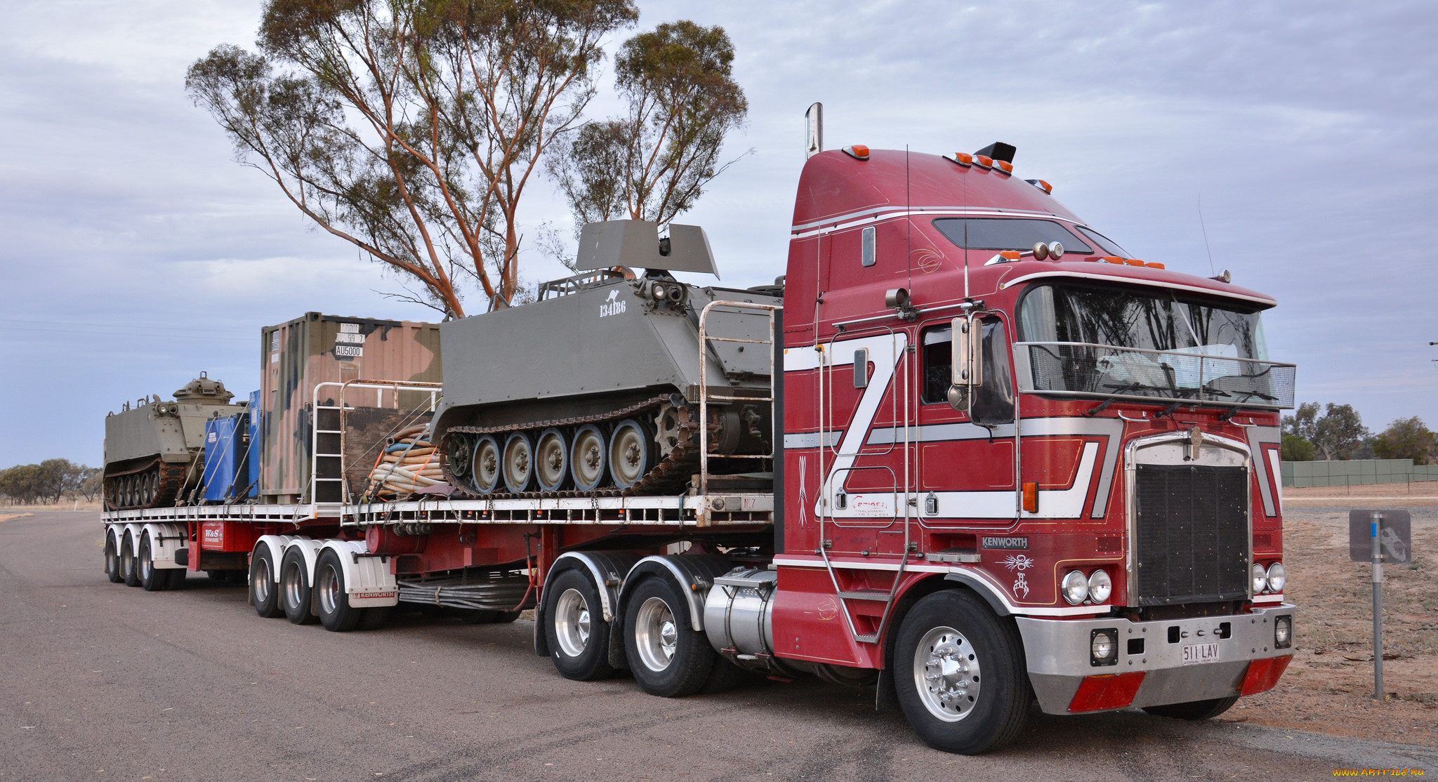 автомобили, kenworth, тягач, грузовик, седельный, тяжелый