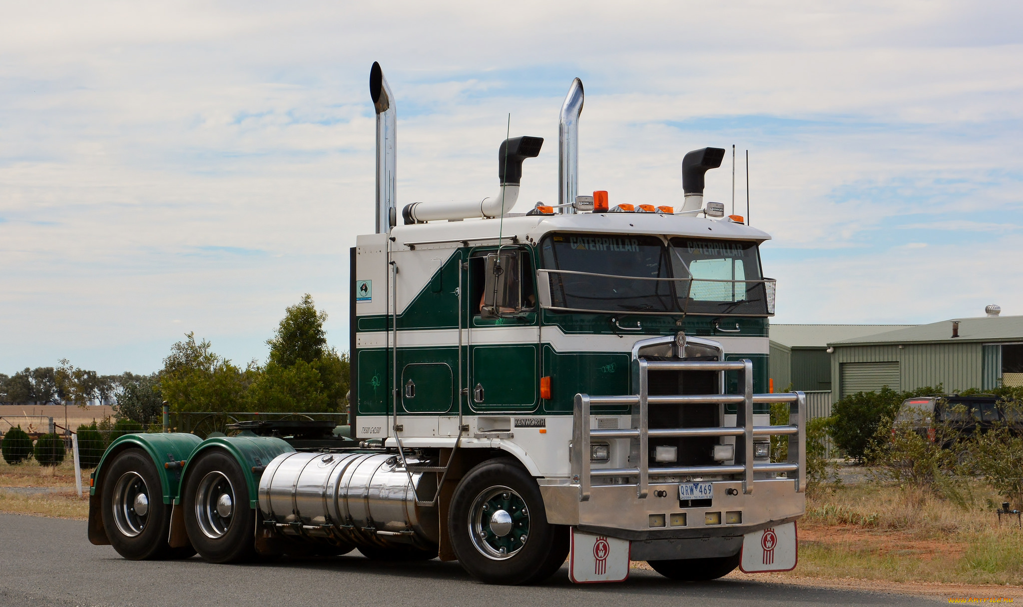 автомобили, kenworth, грузовик, тяжелый, седельный, тягач