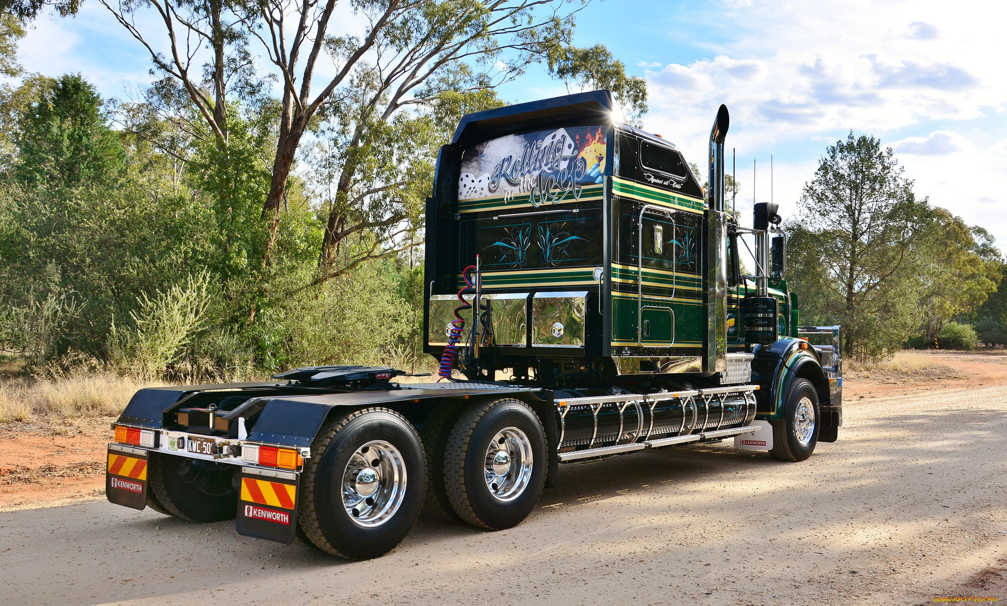 автомобили, kenworth, тягач, грузовик, тяжелый, седельный