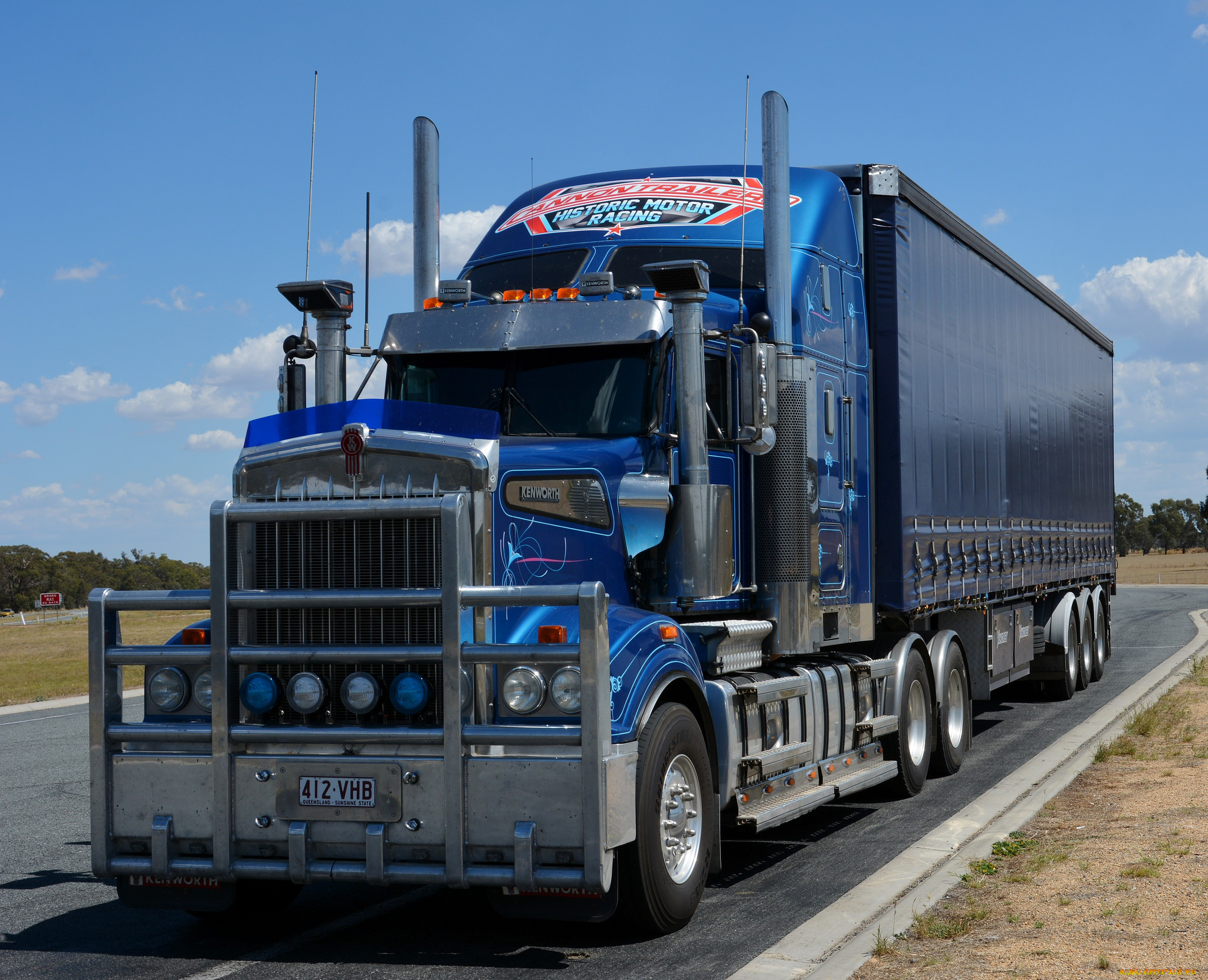 автомобили, kenworth, грузовик, тяжелый, тягач, седельный