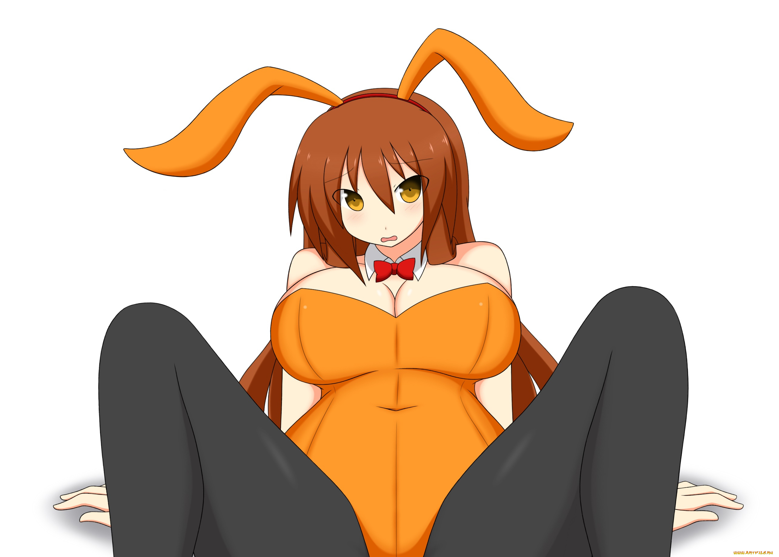 разное, арты, фон, взгляд, девушка, ушки