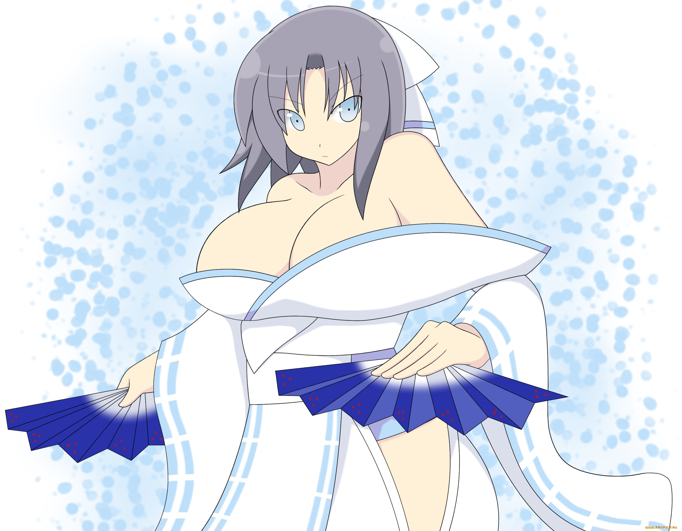 разное, арты, девушка, взгляд, фон, веера