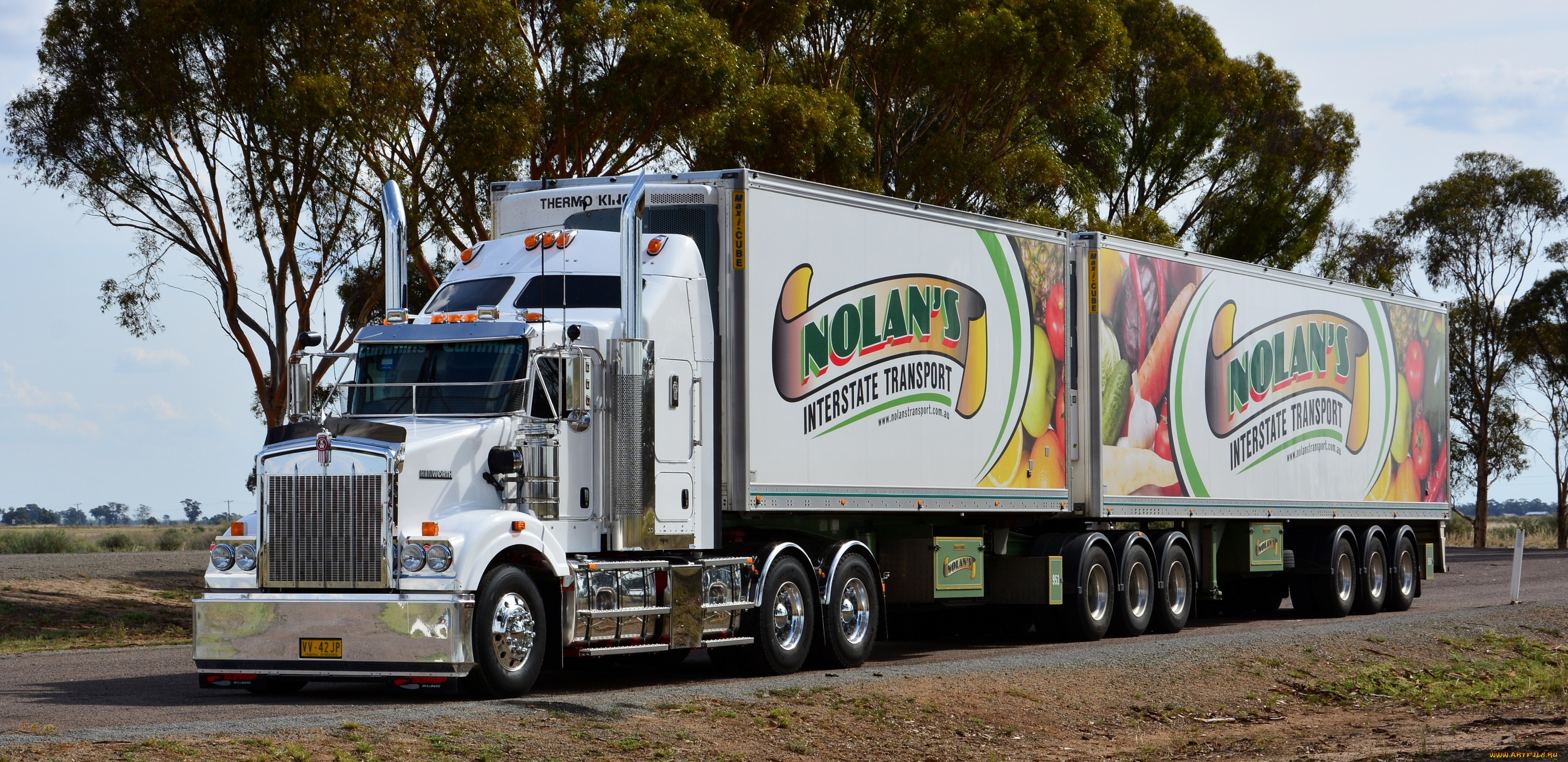 автомобили, kenworth, тягач, седельный, грузовик, тяжелый