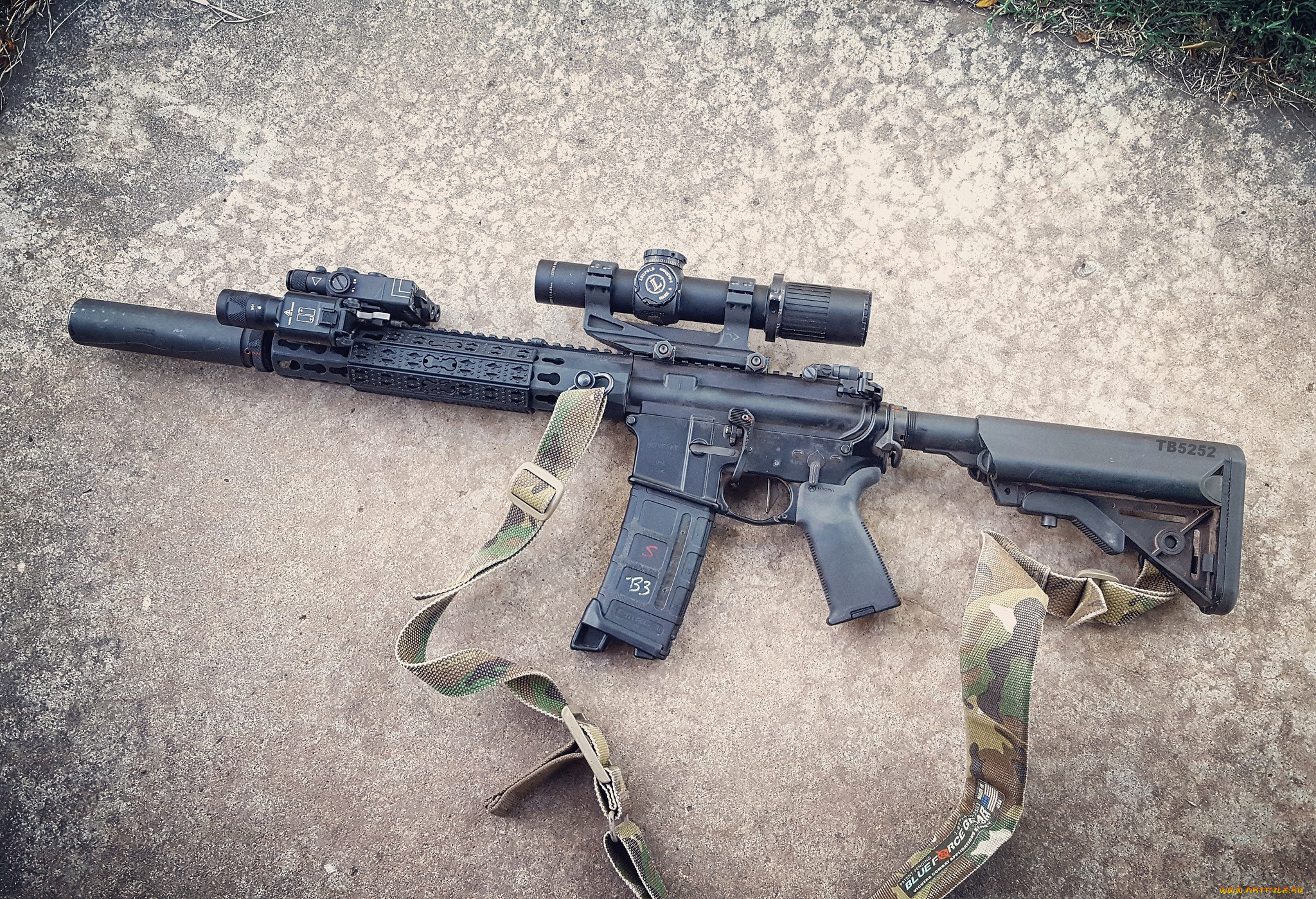 оружие, автоматы, оптика, глушитель, штурмовая, винтовка, ремень