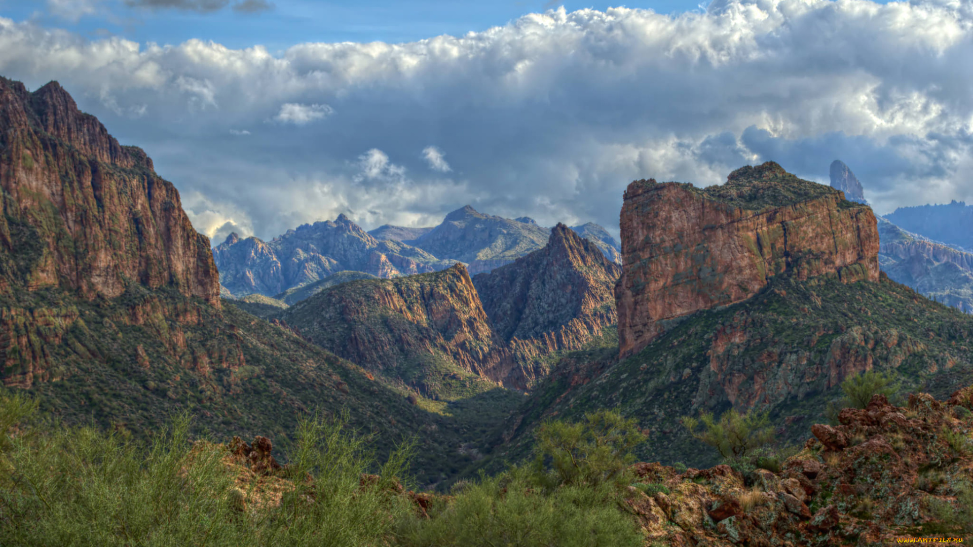 природа, горы, простор