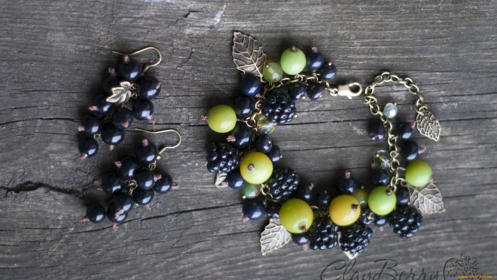 разное, украшения, , аксессуары, , веера, ежевика, браслет, ягоды