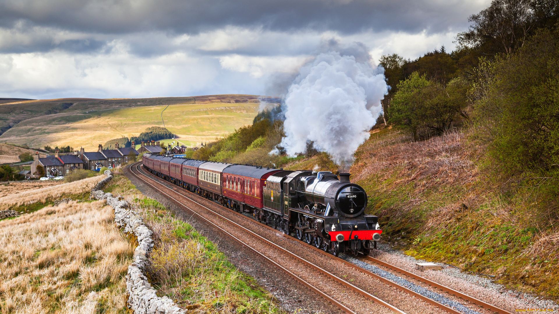 техника, паровозы, паровоз, рельсы