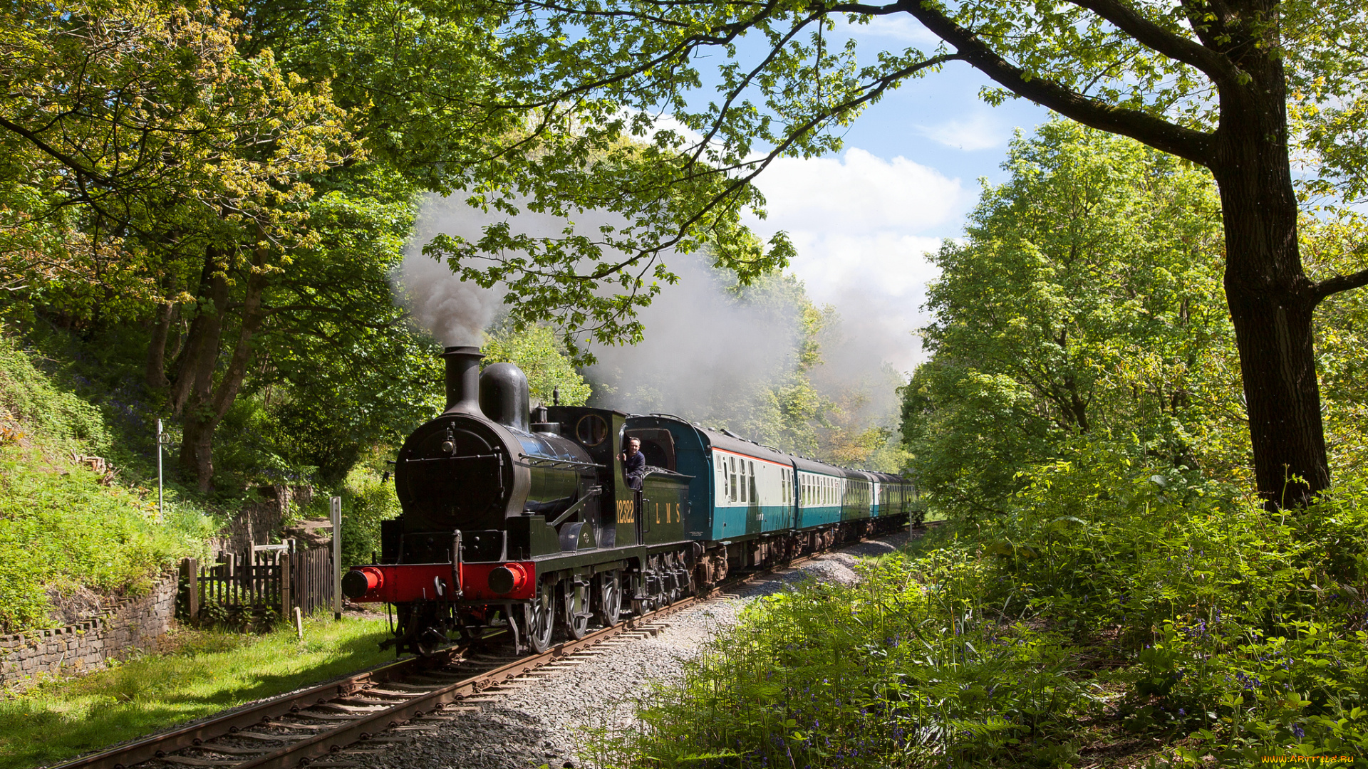 техника, паровозы, паровоз, рельсы