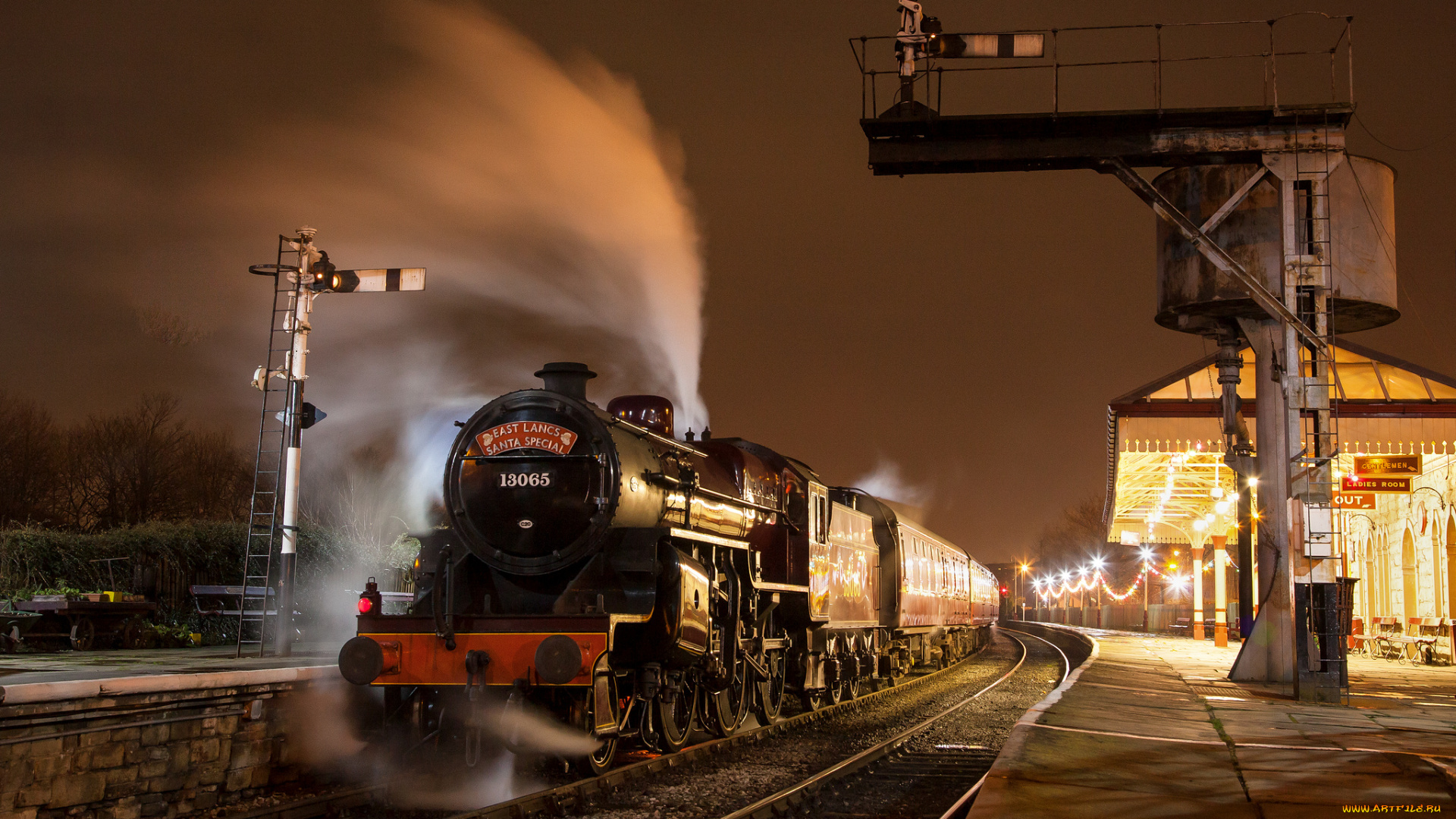 техника, паровозы, паровоз, рельсы