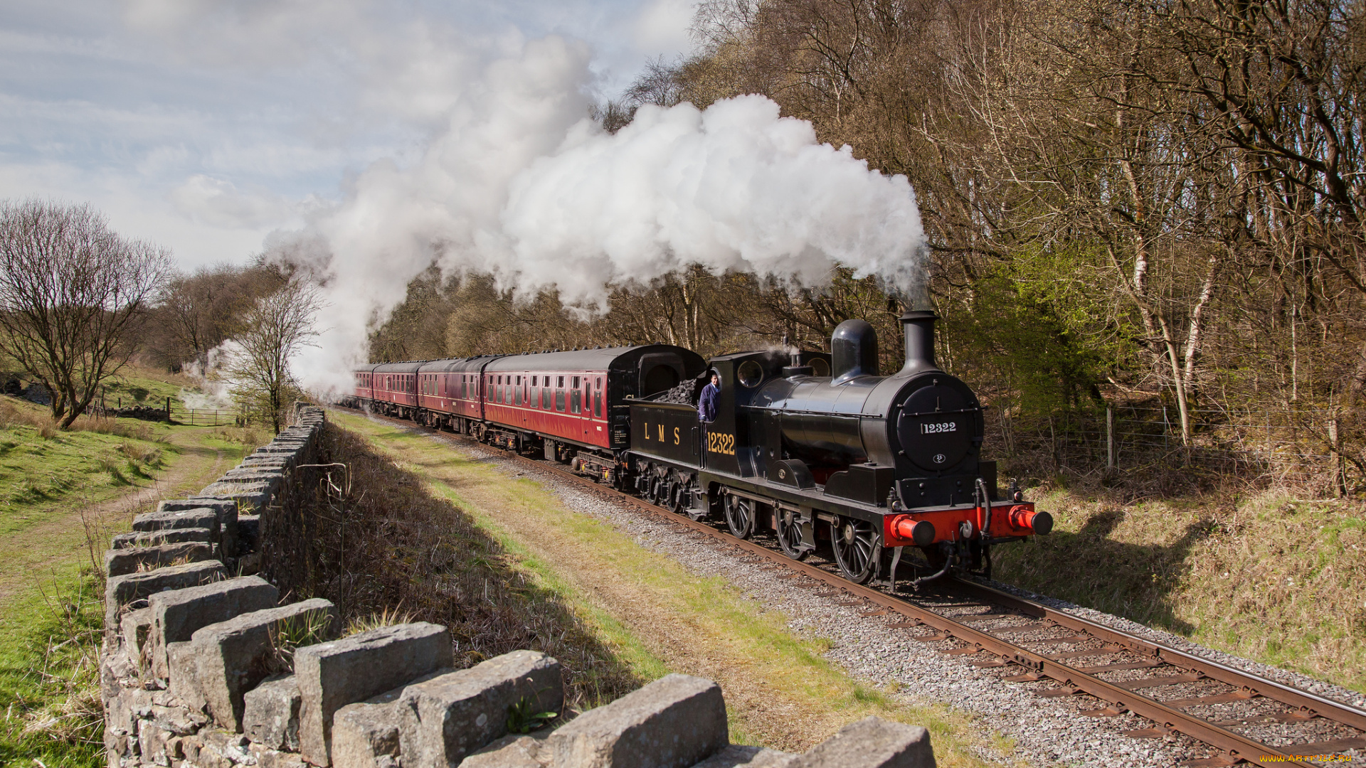 техника, паровозы, паровоз, рельсы