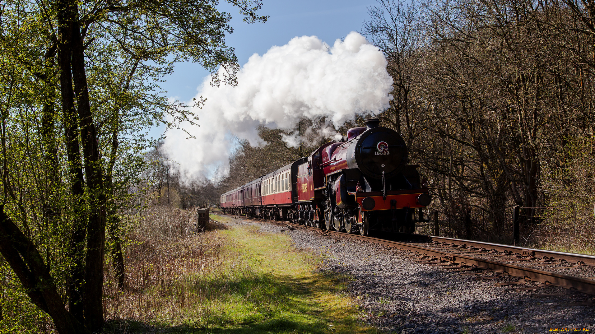 техника, паровозы, паровоз, рельсы