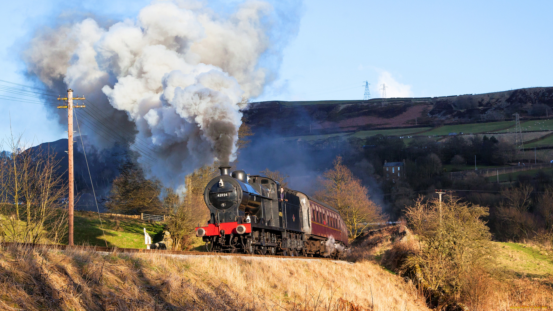 техника, паровозы, паровоз, рельсы