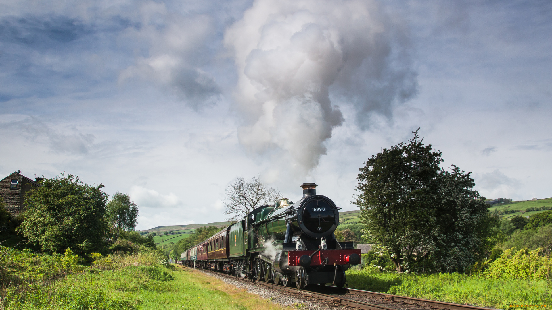 техника, паровозы, рельсы, паровоз