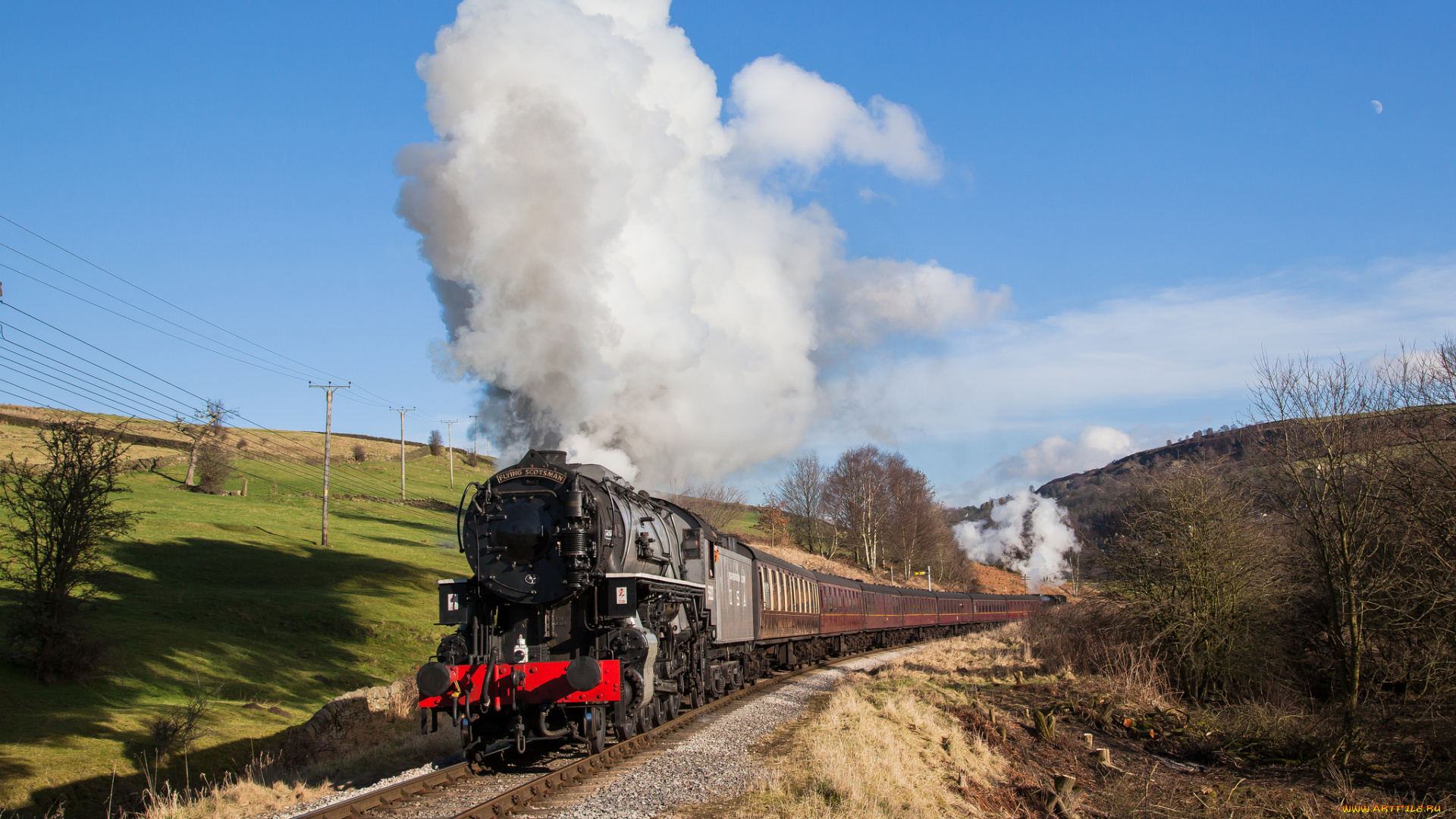 техника, паровозы, рельсы, паровоз