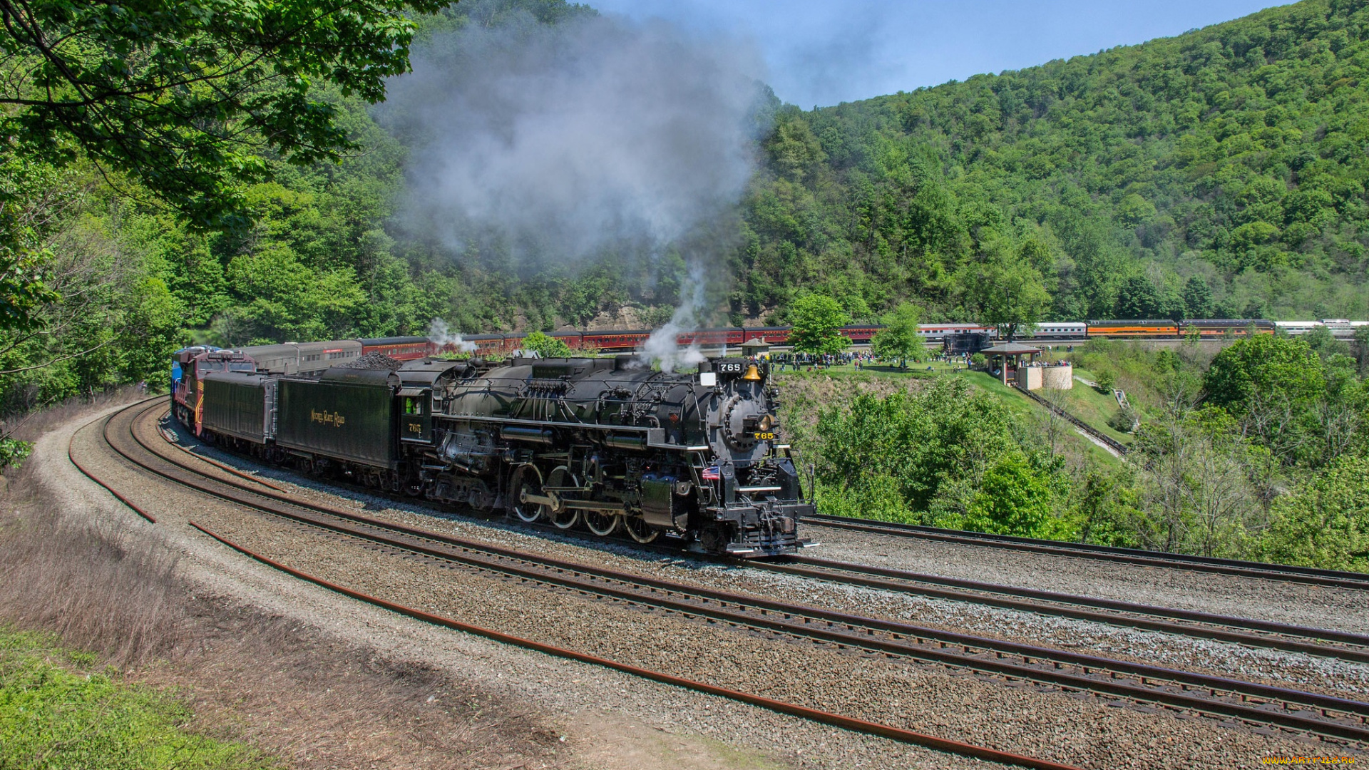 техника, паровозы, рельсы, паровоз