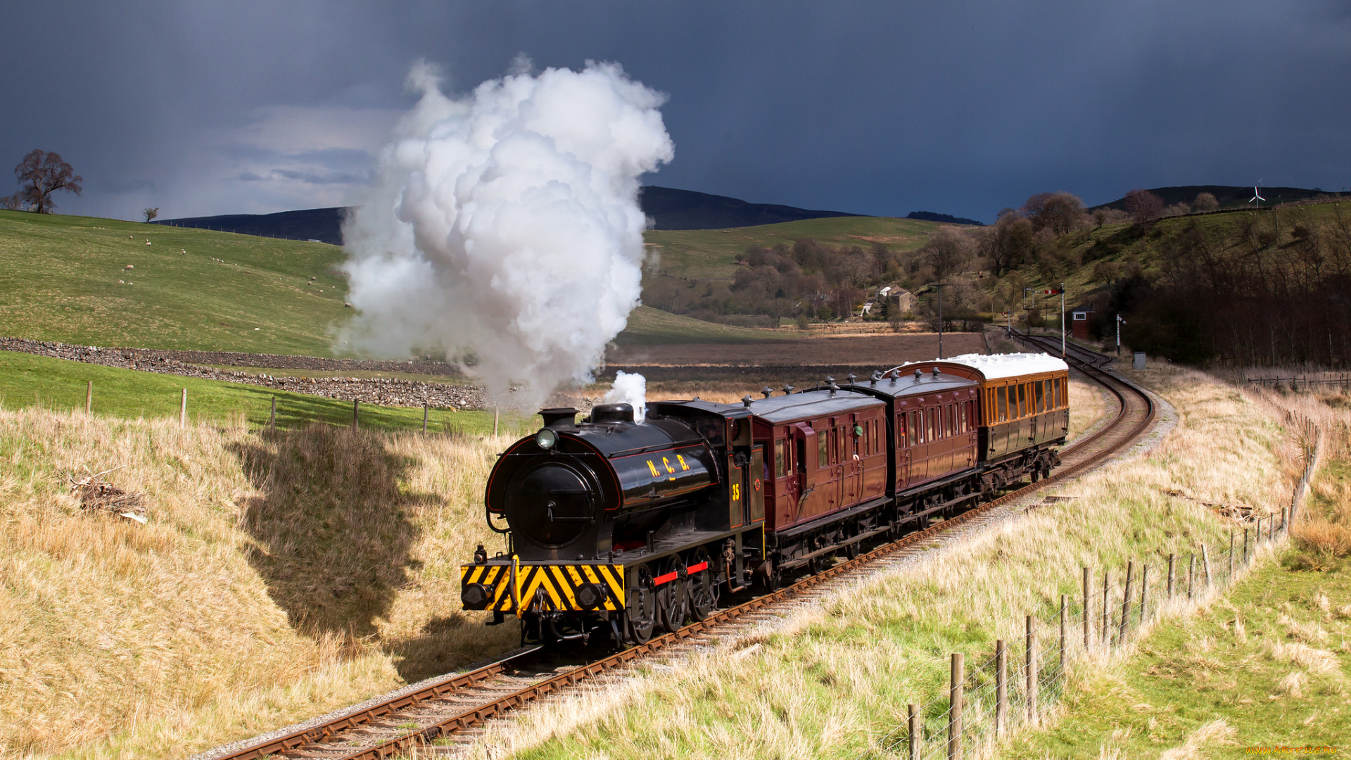 техника, паровозы, рельсы, паровоз