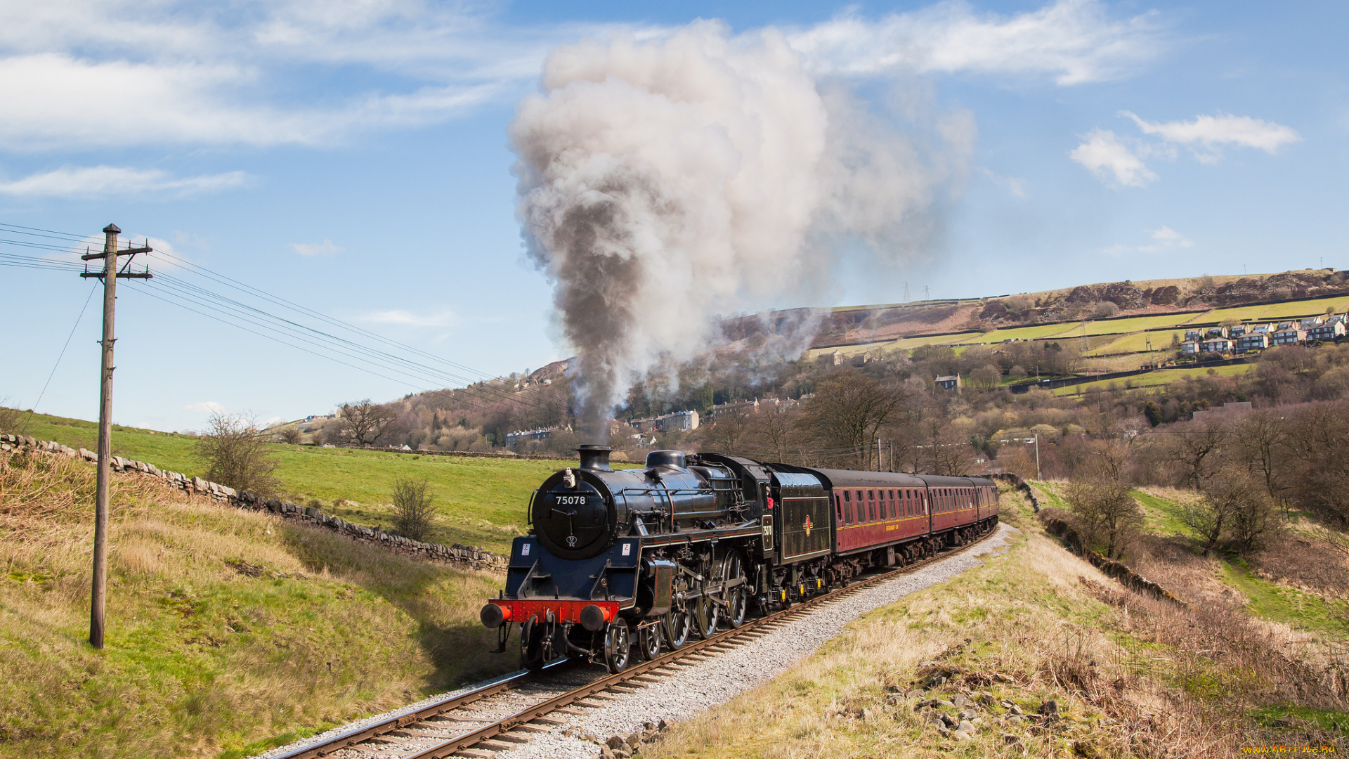 техника, паровозы, рельсы, паровоз