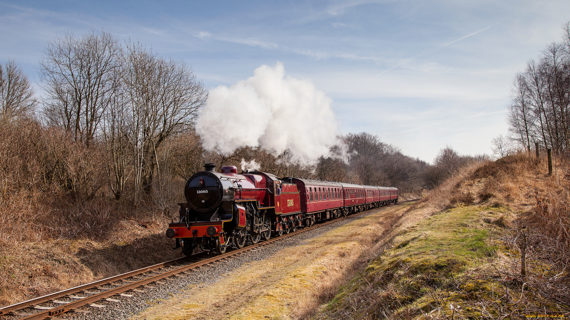 техника, паровозы, рельсы, паровоз