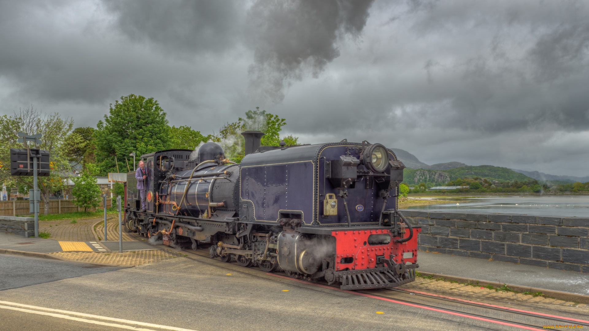 техника, паровозы, рельсы, паровоз