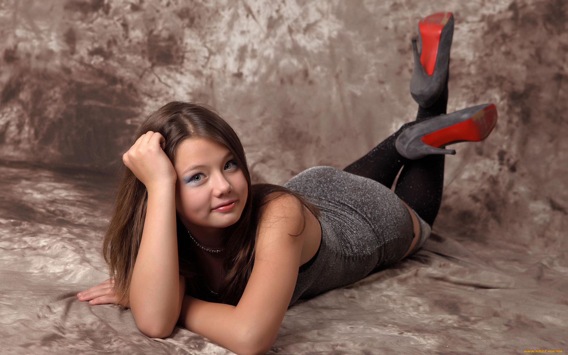 девушки, kleofia, шатенка, model, взгляд, милая, красивая