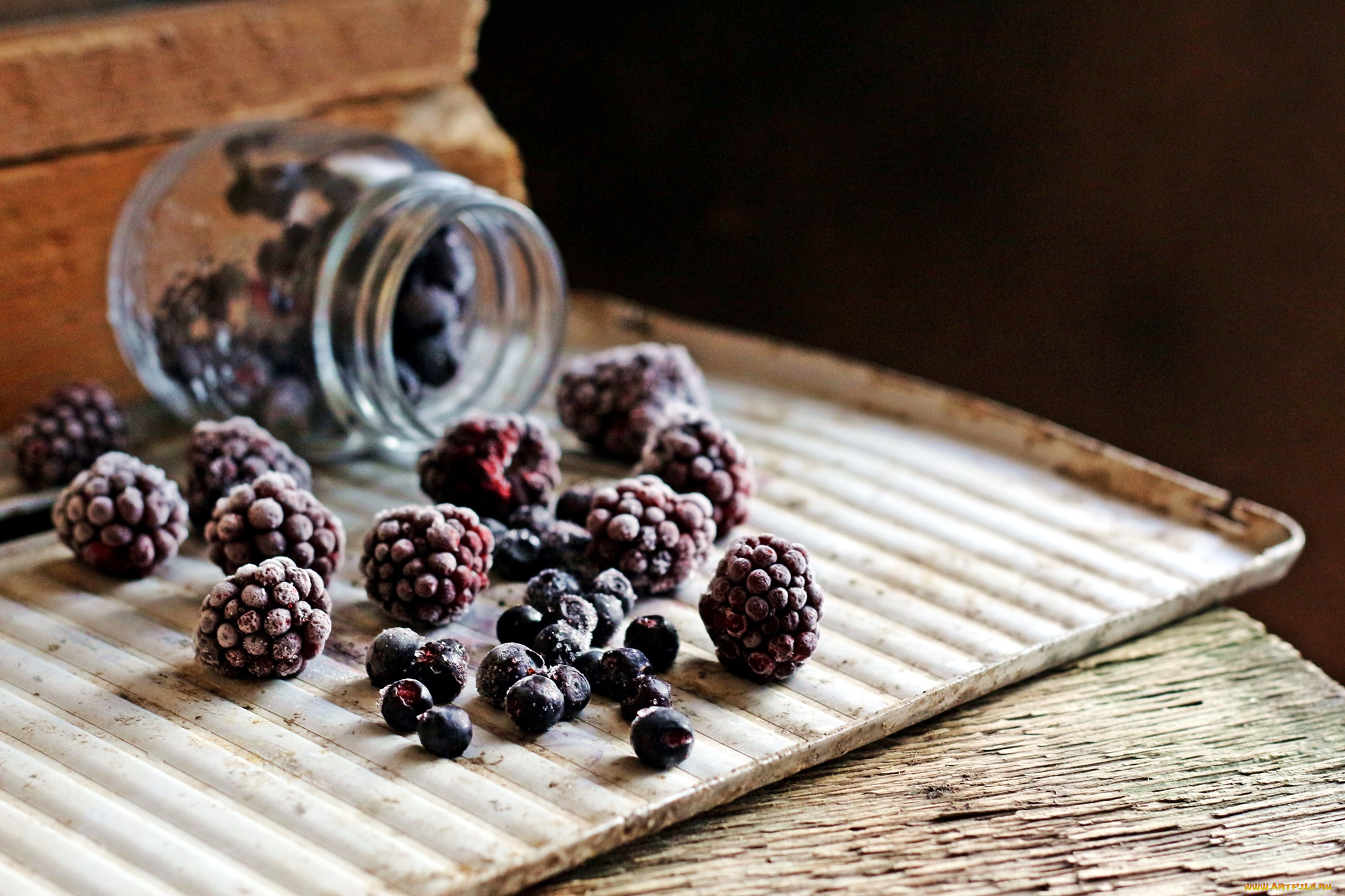 еда, фрукты, , ягоды, банка, ежевика, ягоды