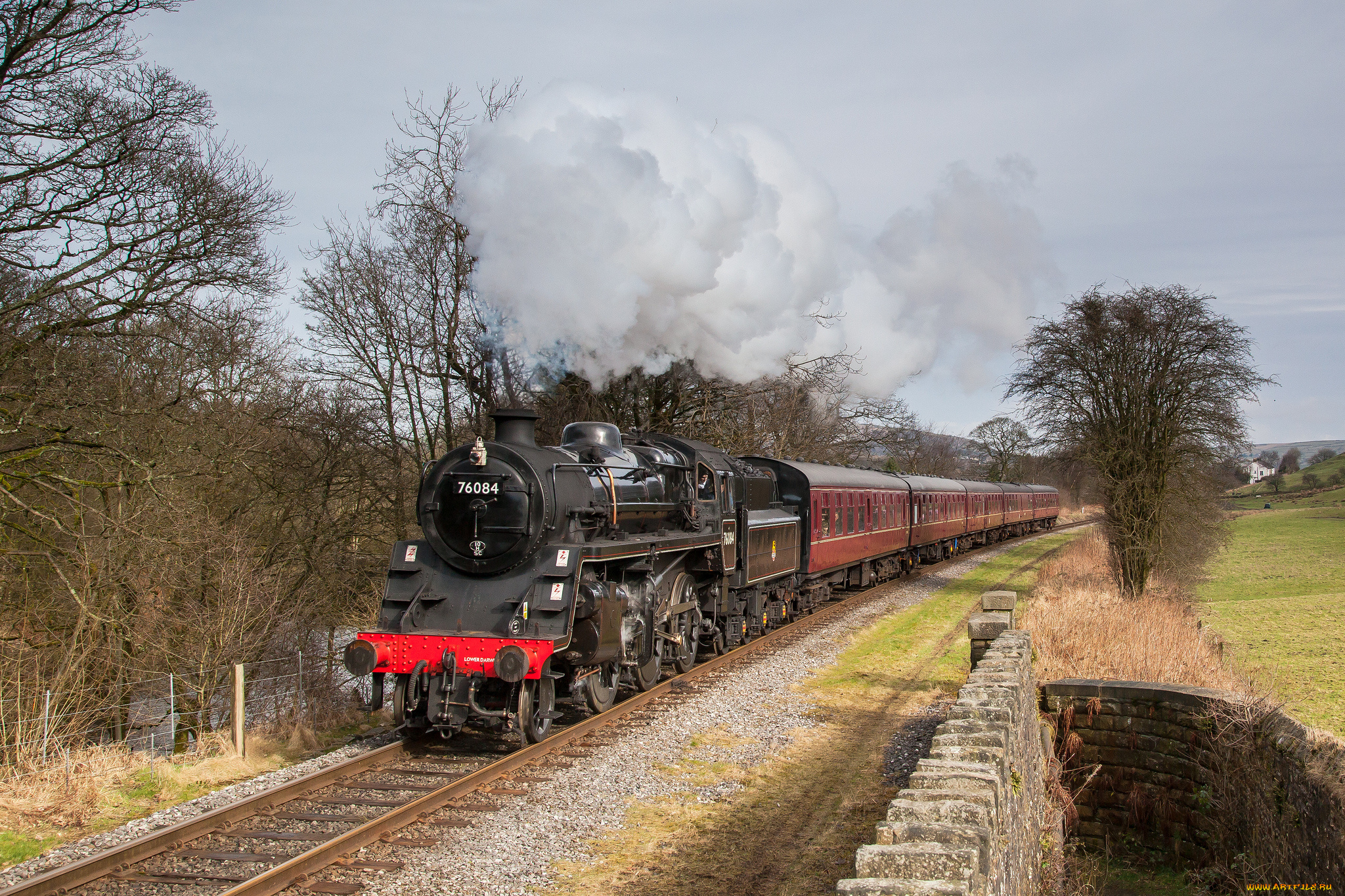 техника, паровозы, паровоз, рельсы