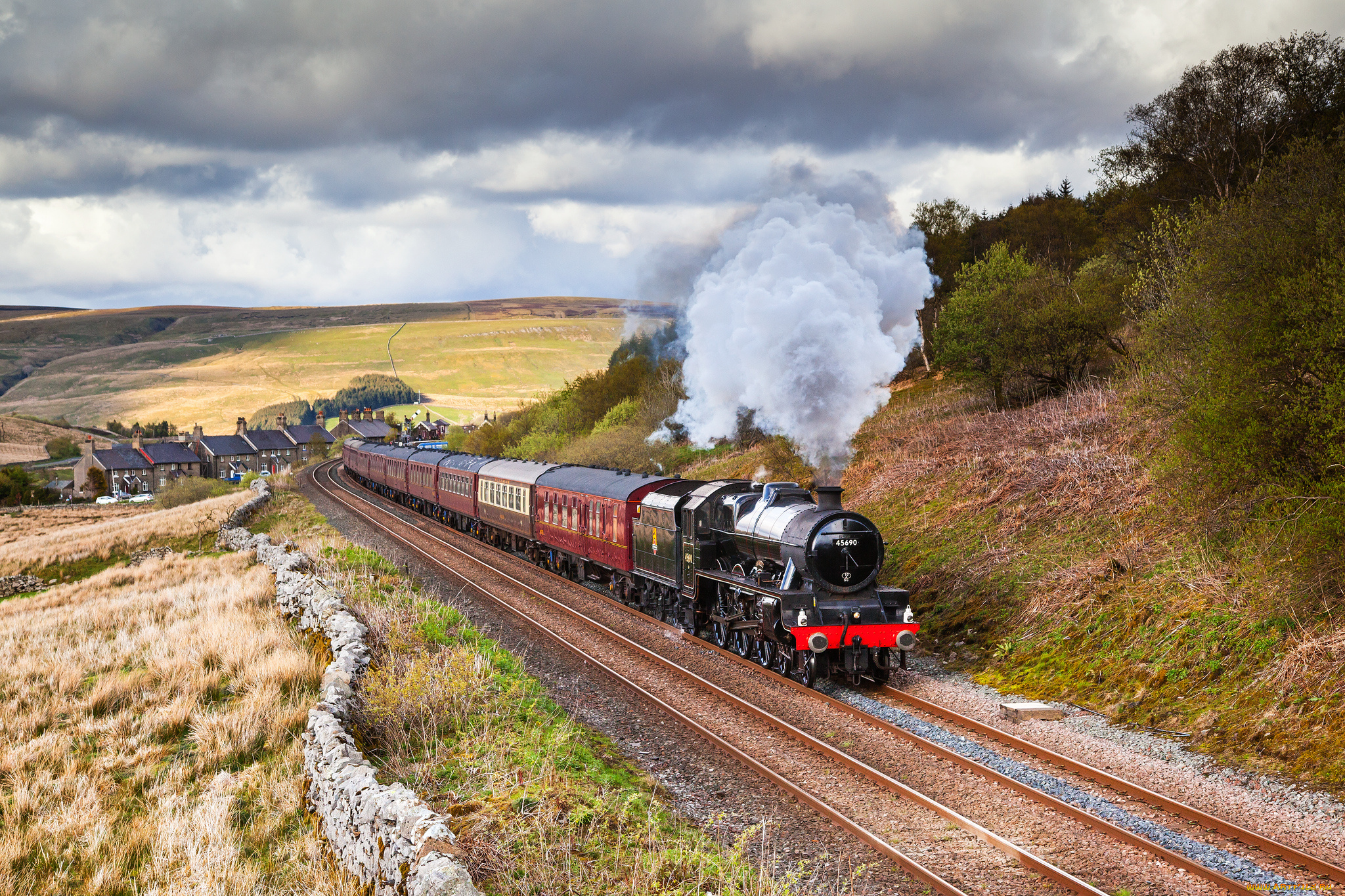 техника, паровозы, паровоз, рельсы
