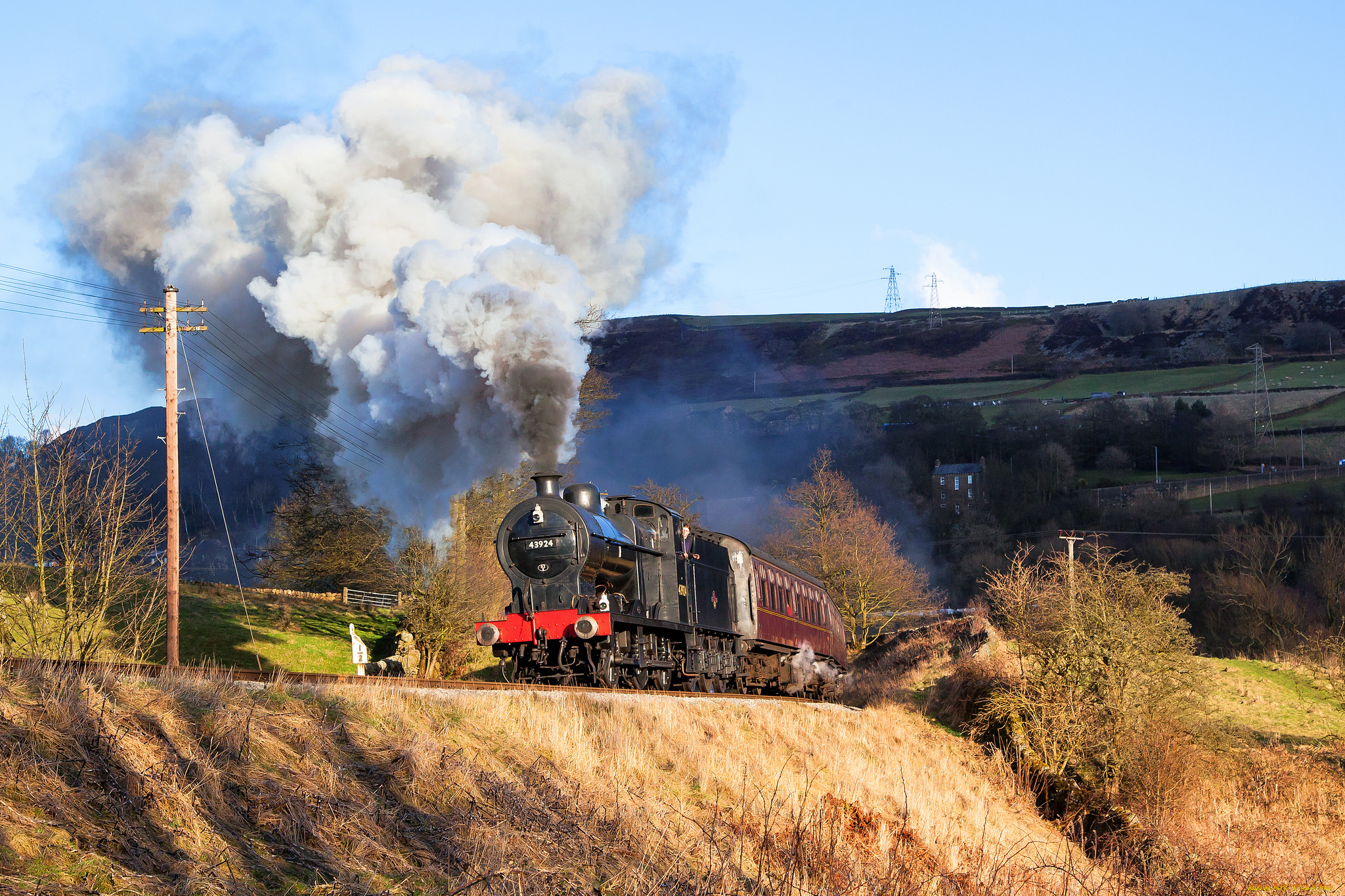 техника, паровозы, паровоз, рельсы