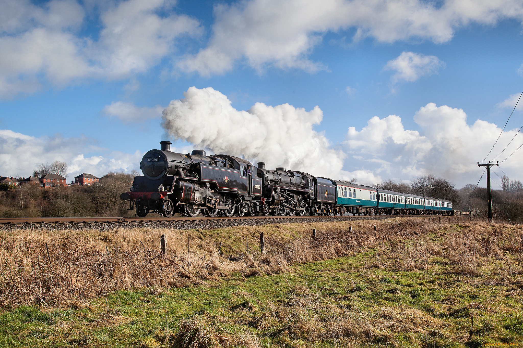 техника, паровозы, паровоз, рельсы