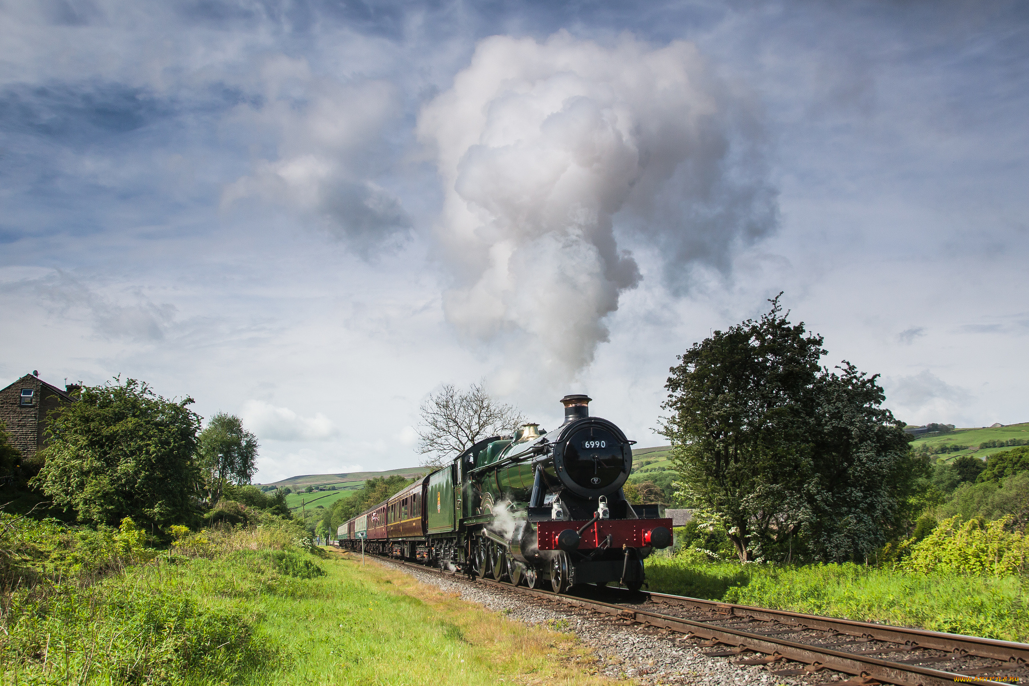 техника, паровозы, рельсы, паровоз