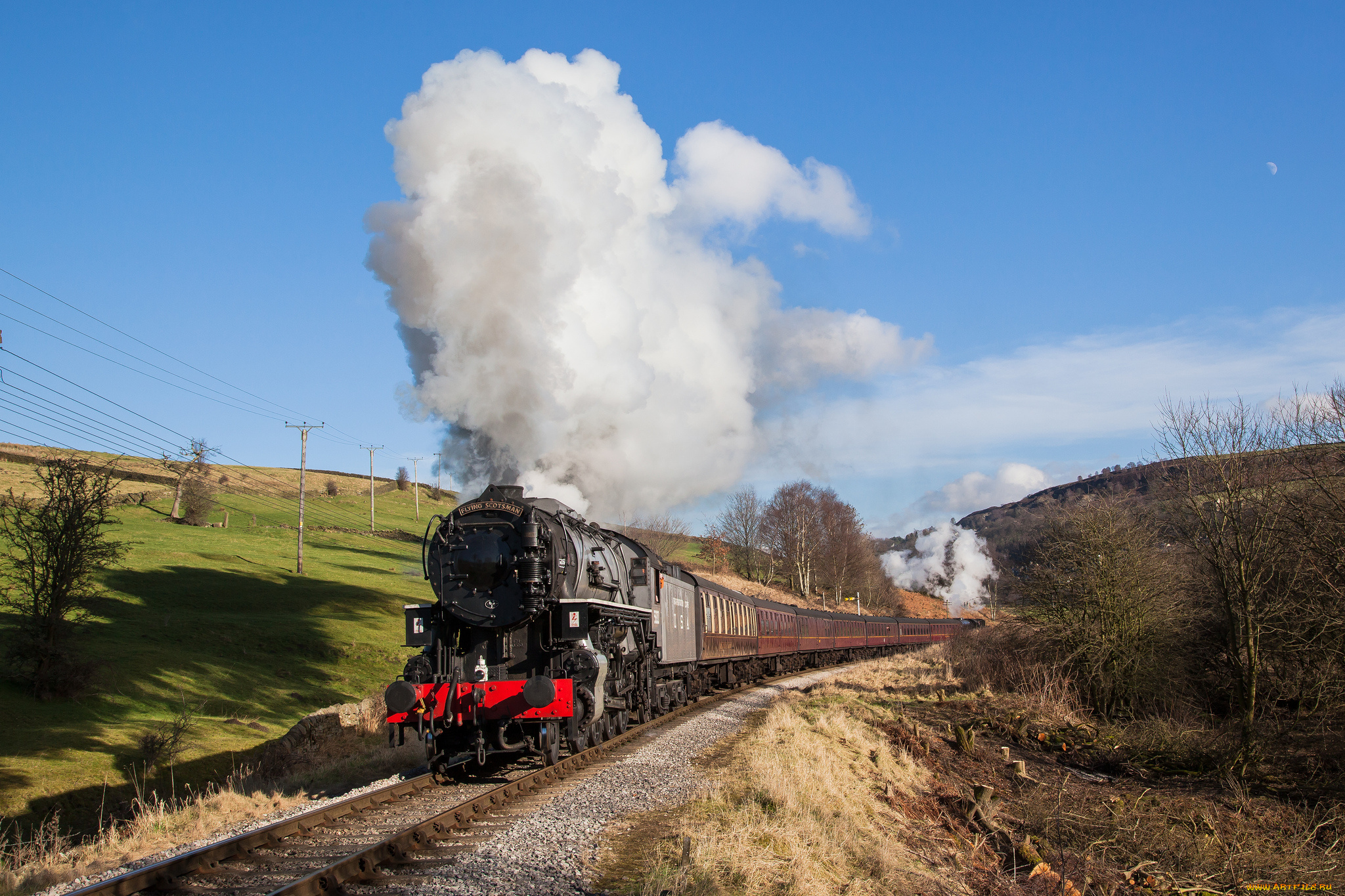 техника, паровозы, рельсы, паровоз