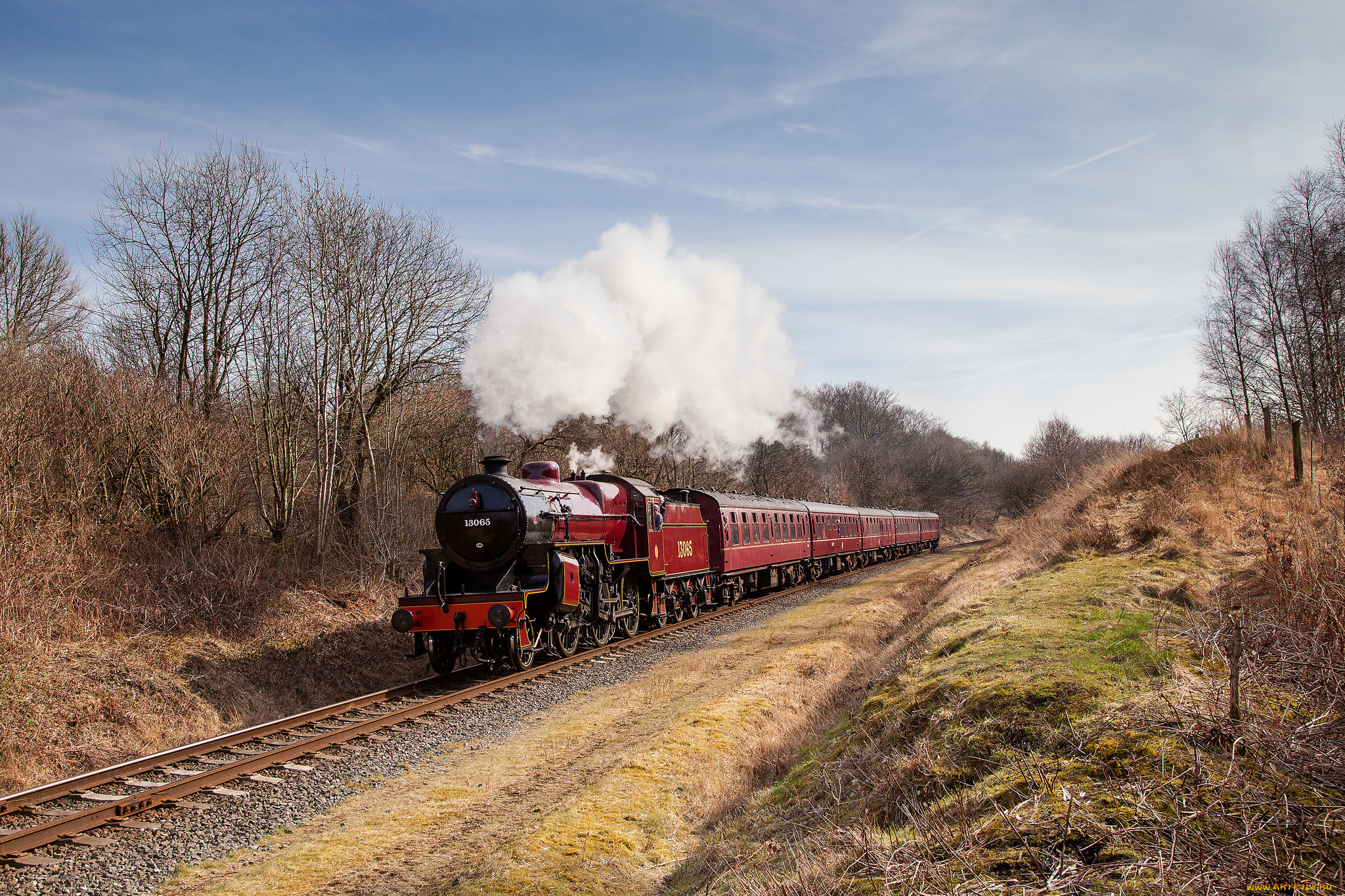 техника, паровозы, рельсы, паровоз