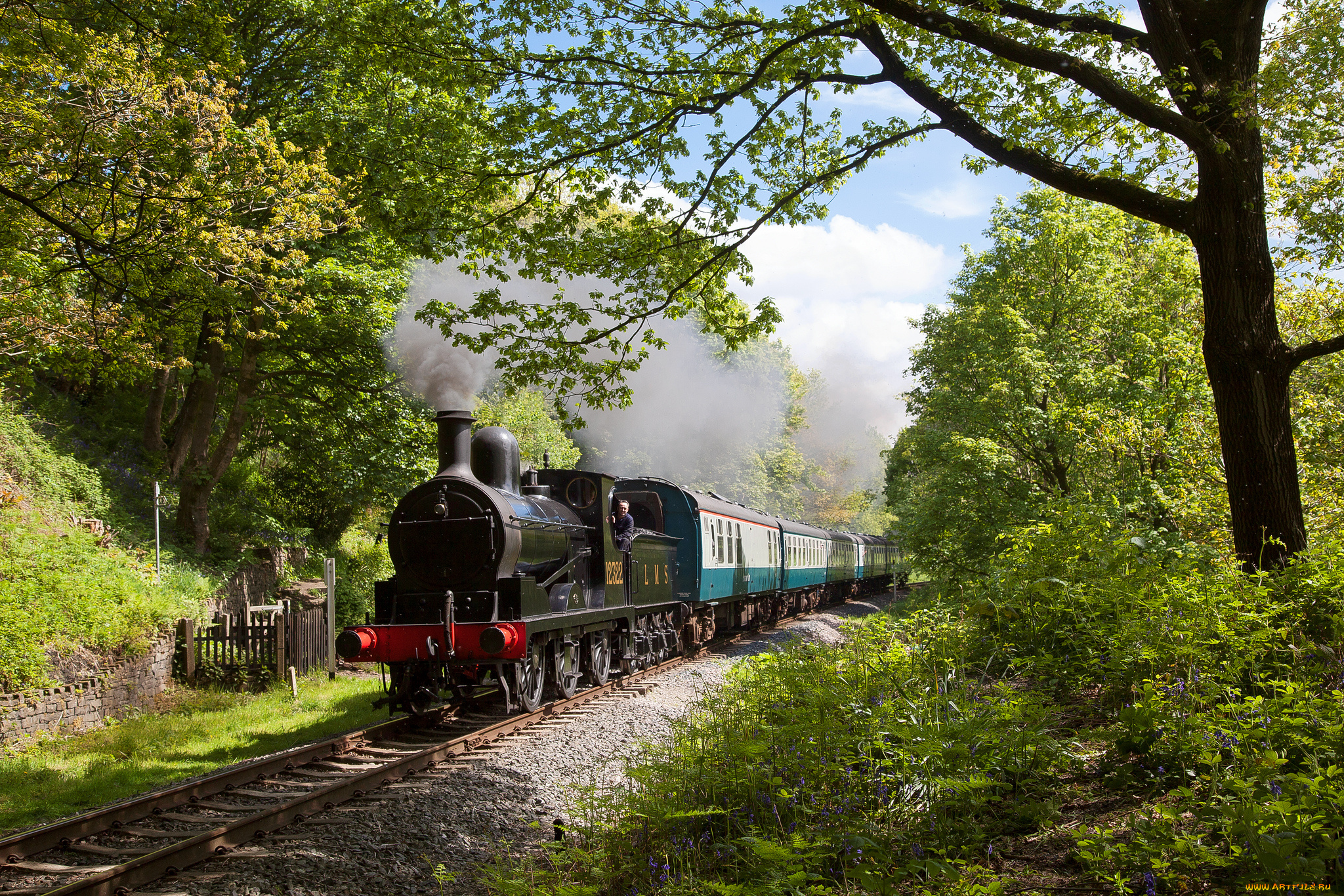 техника, паровозы, паровоз, рельсы