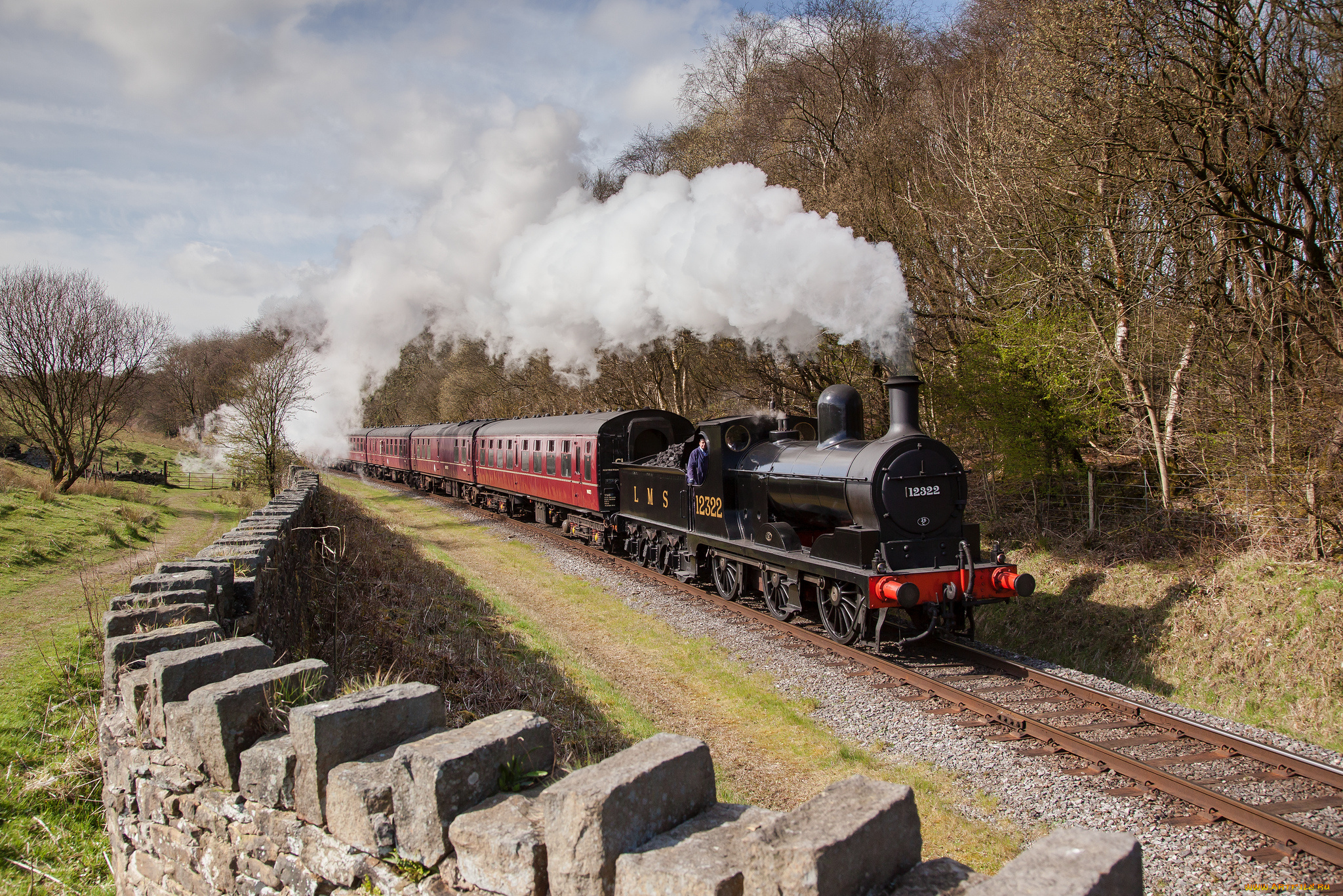 техника, паровозы, паровоз, рельсы