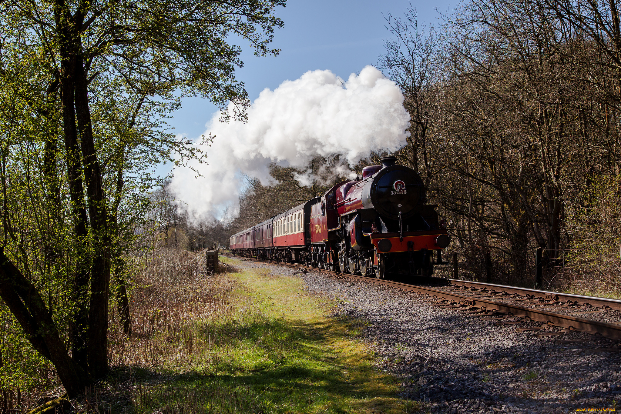 техника, паровозы, паровоз, рельсы