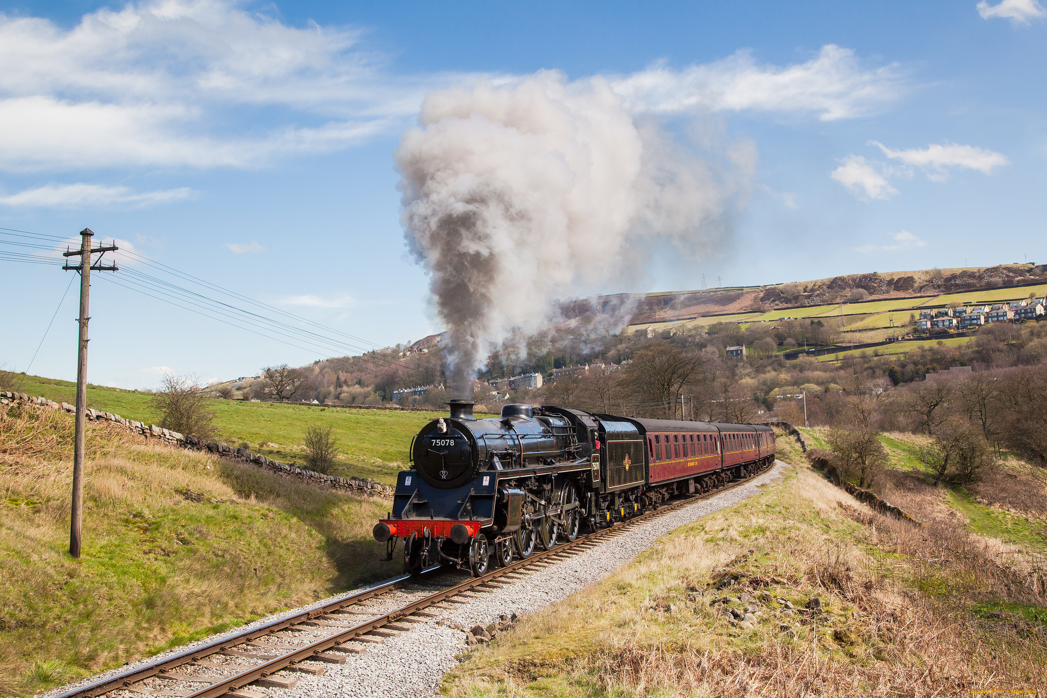 техника, паровозы, рельсы, паровоз