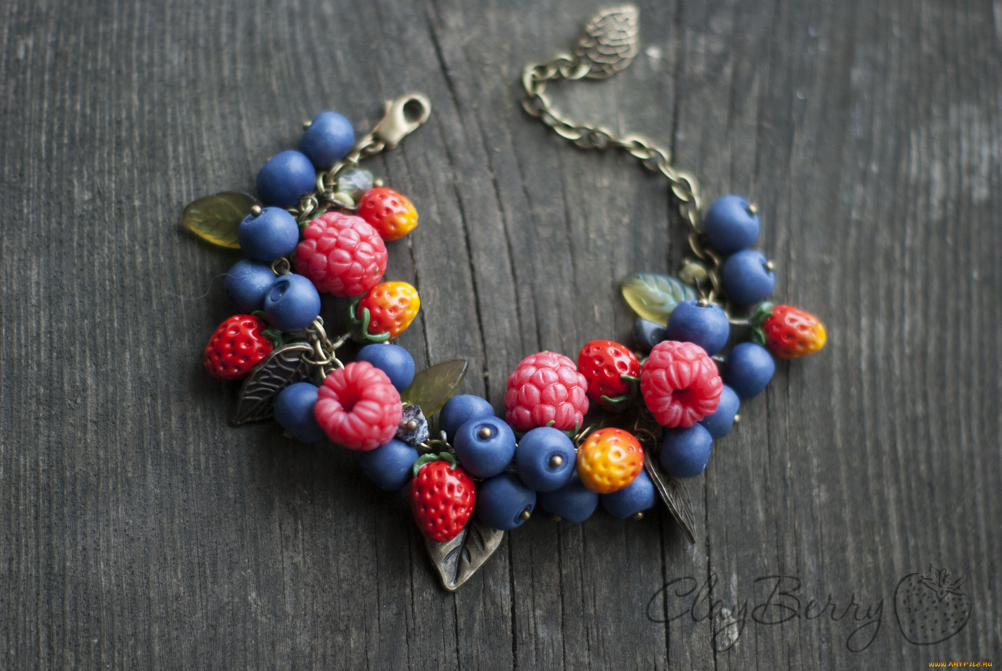 разное, украшения, , аксессуары, , веера, браслет, ежевика, ягоды
