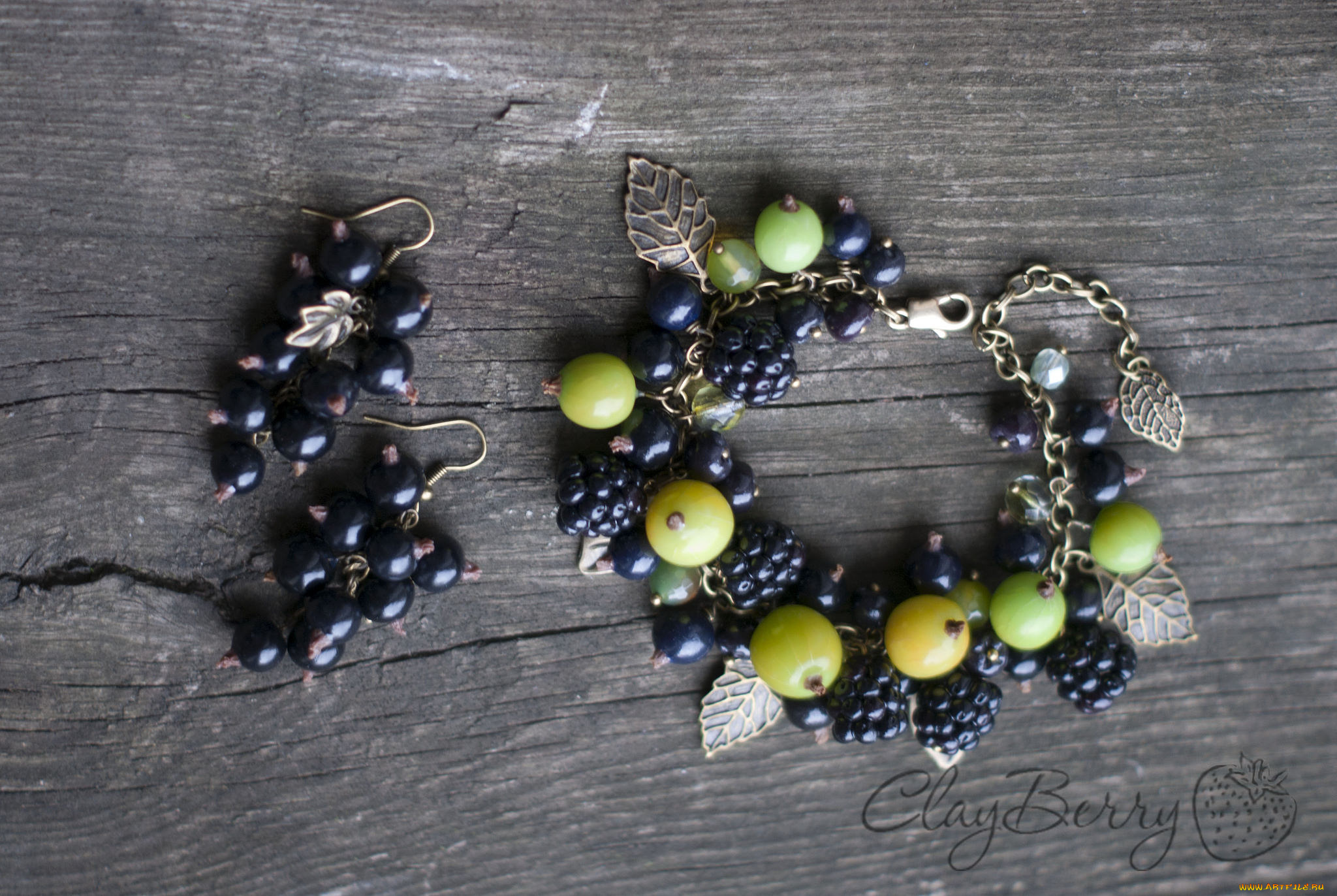 разное, украшения, , аксессуары, , веера, ежевика, браслет, ягоды