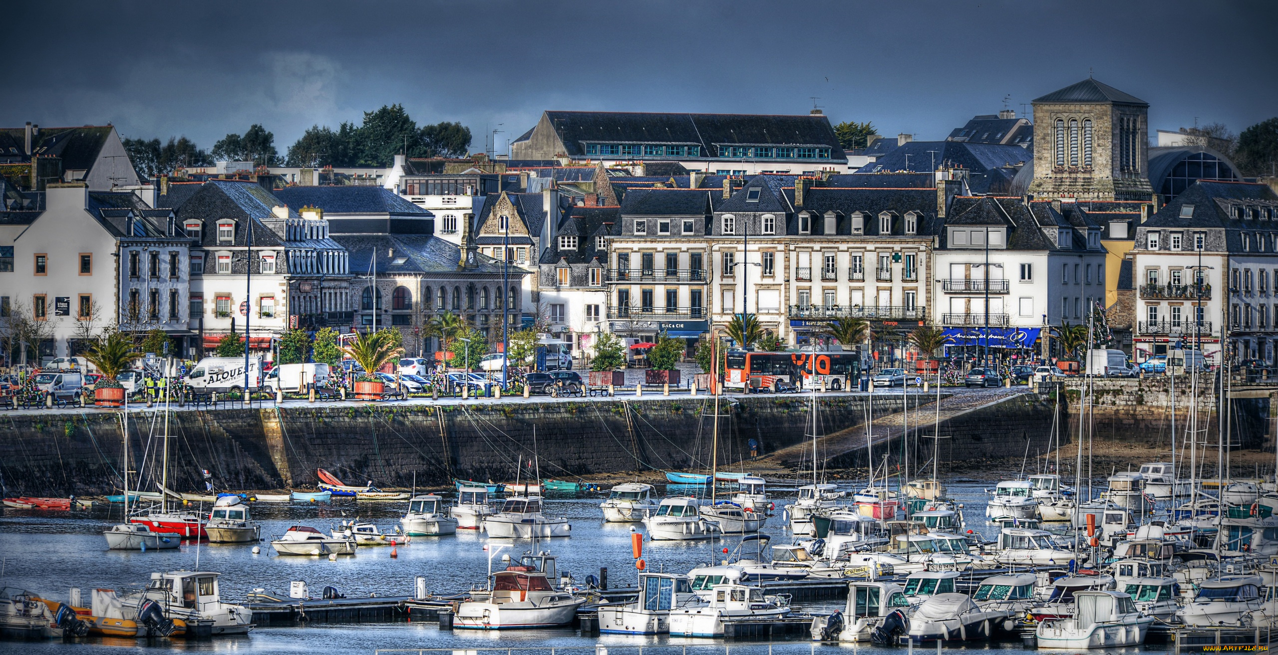 франция, корабли, порты, , , причалы, здания, водоем