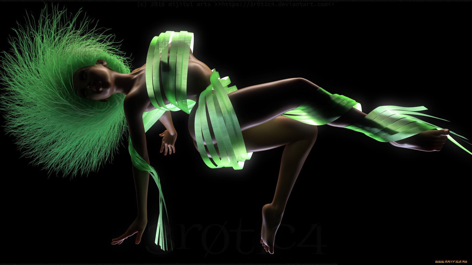 3д, графика, фантазия, , fantasy, фон, девушка, взгляд