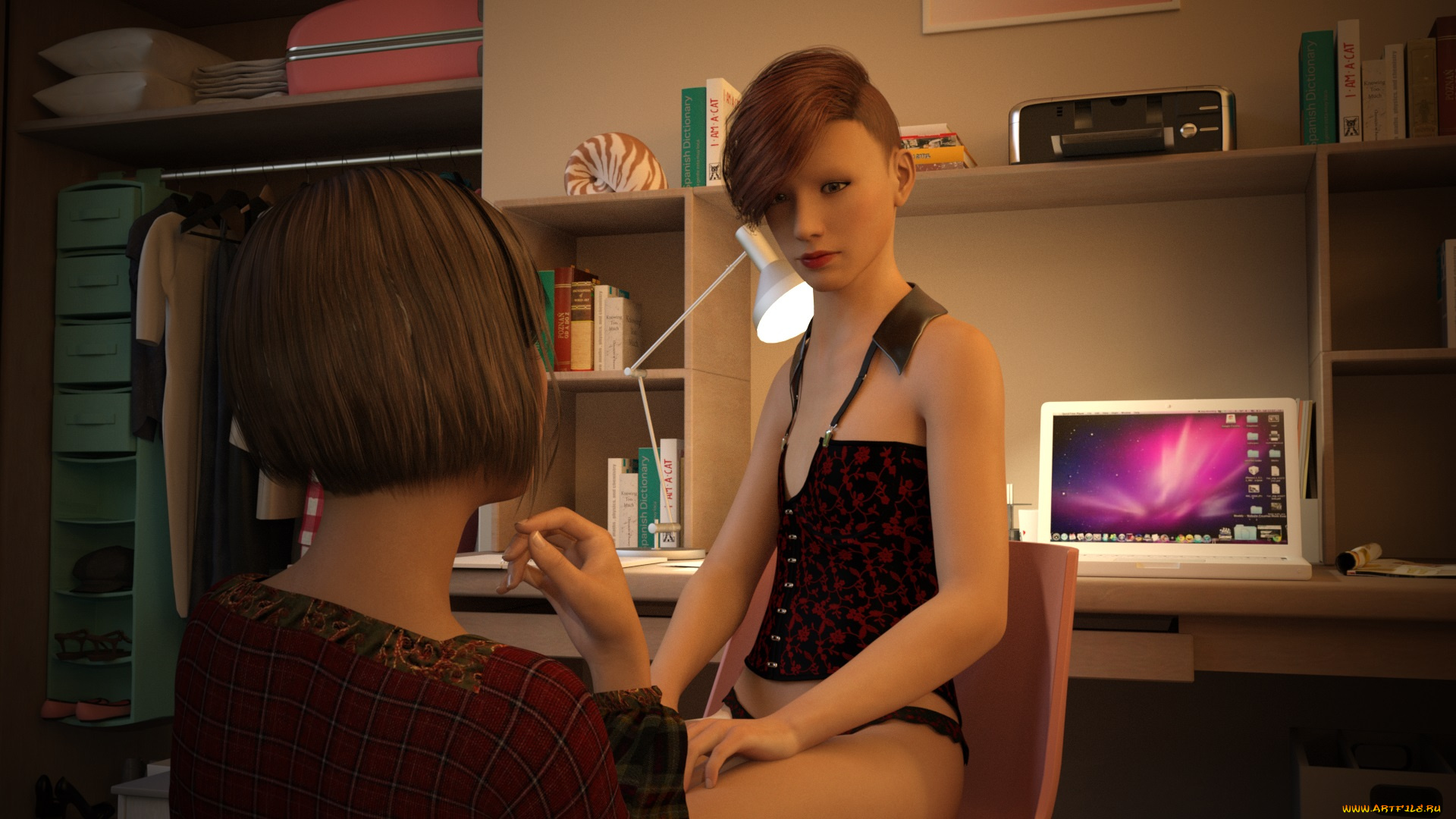 3д, графика, люди, , people, фон, взгляд, девушки